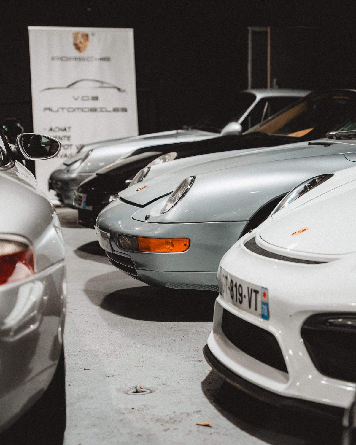 Alignement Porsche avec le panneau VOB Automobiles