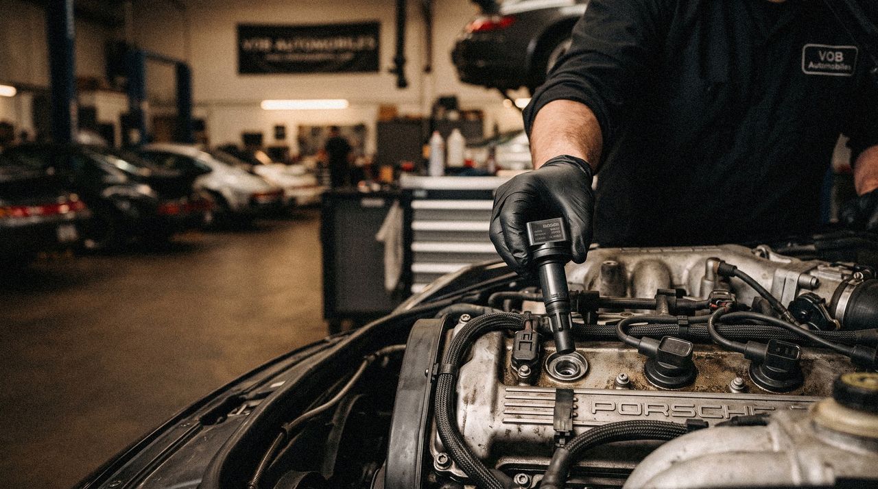 Changement des bobines d'allumage Porsche : symptômes, causes et conseils de spécialiste