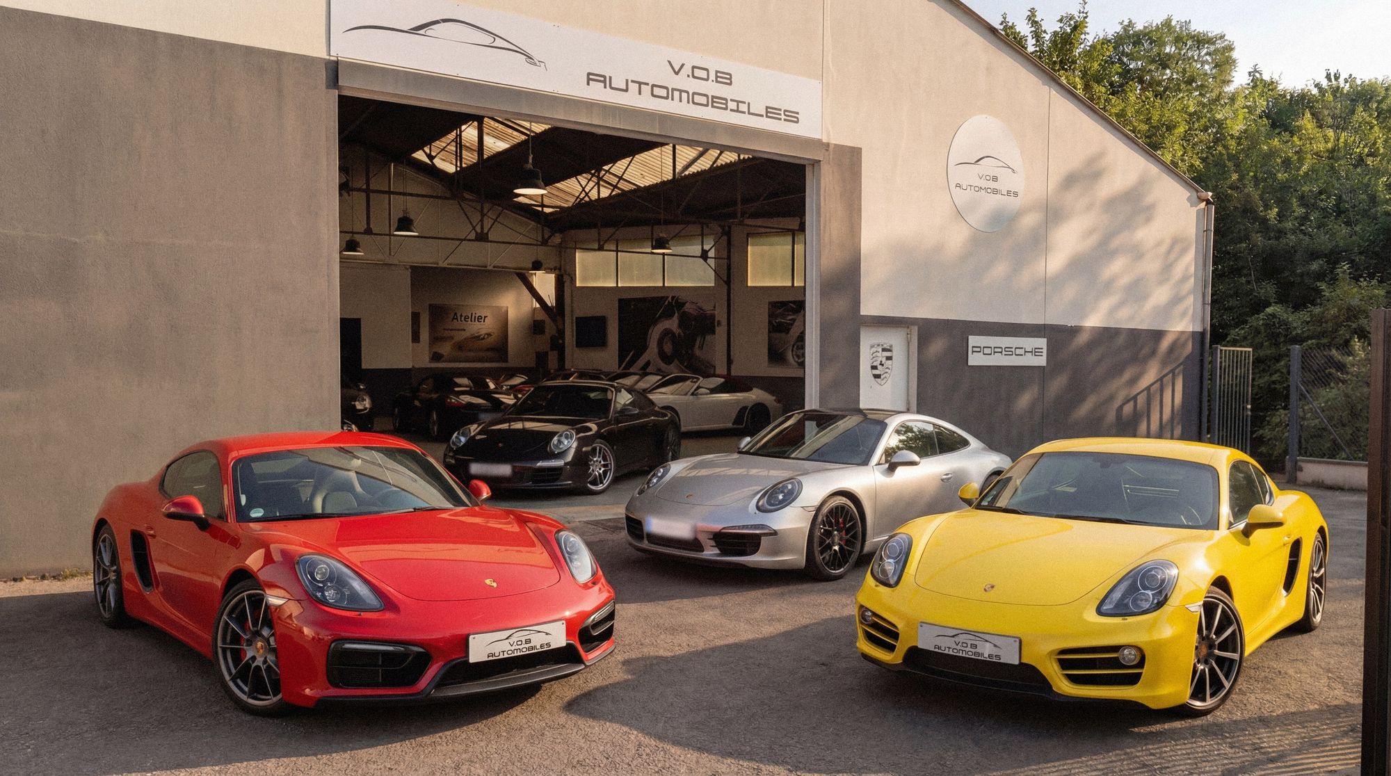 VOB Automobiles — atelier et showroom Porsche à Jouars-Pontchartrain