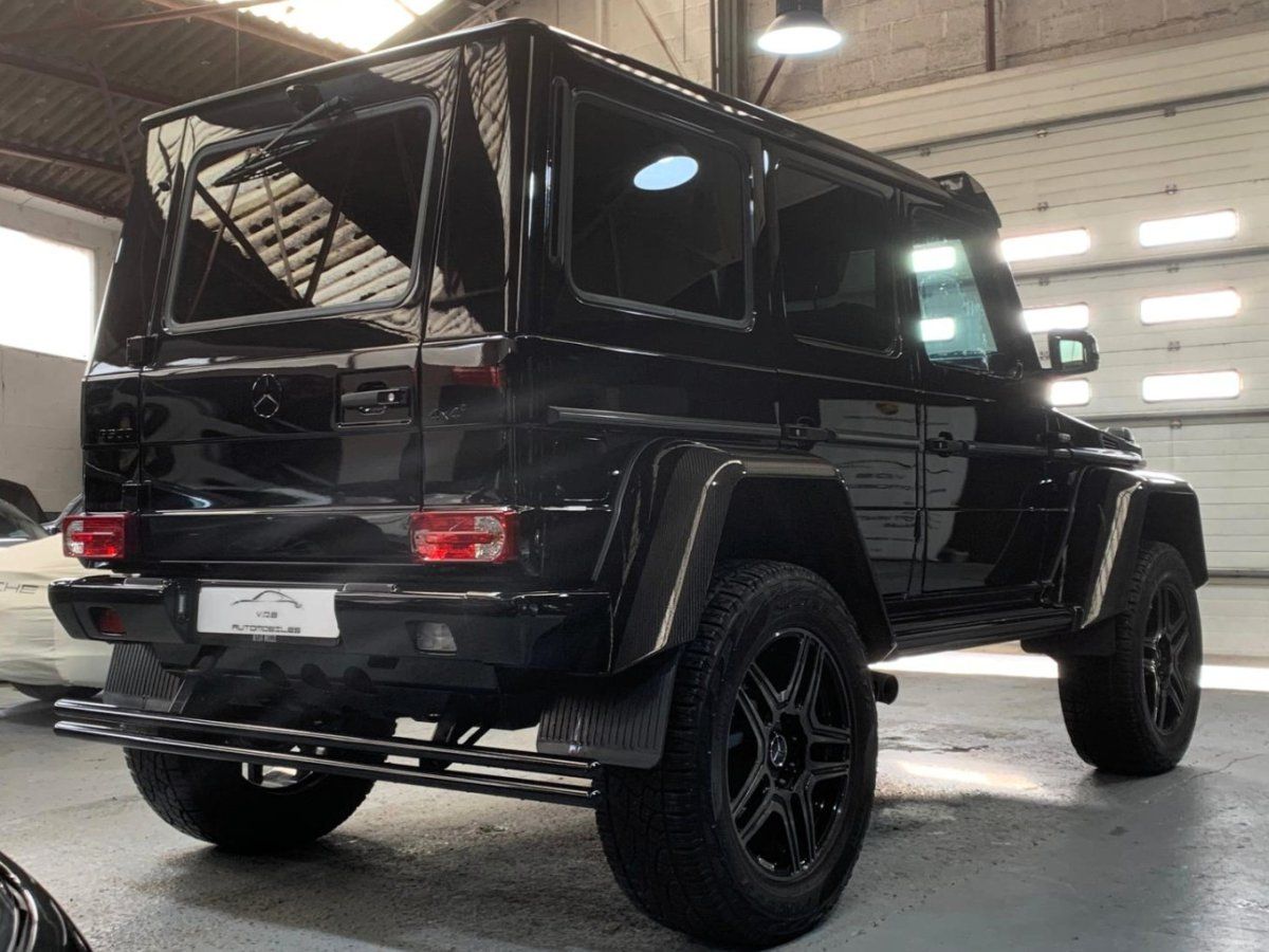Mercedes G500 4x4² AMG 2018 — vue arriere trois-quarts (9)