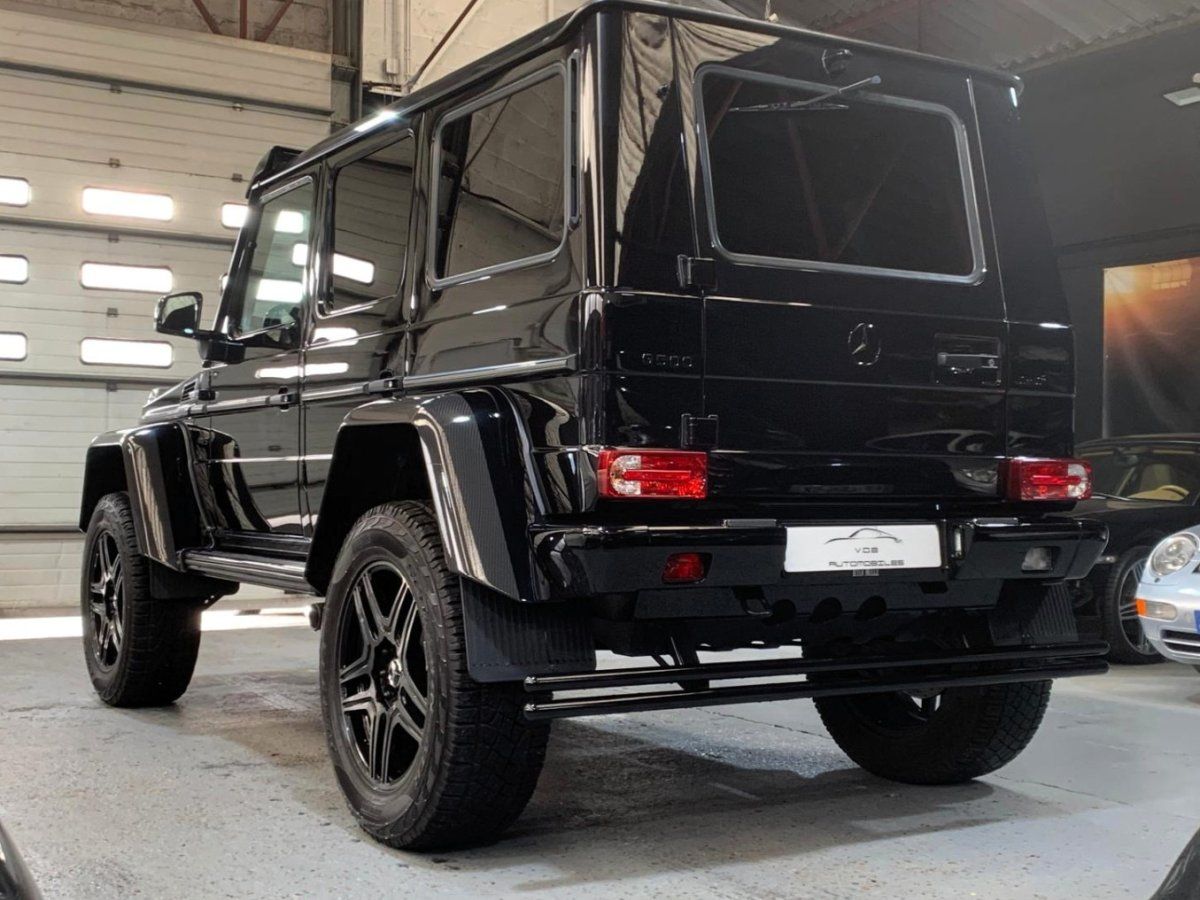 Mercedes G500 4x4² AMG 2018 — vue arriere trois-quarts (10)