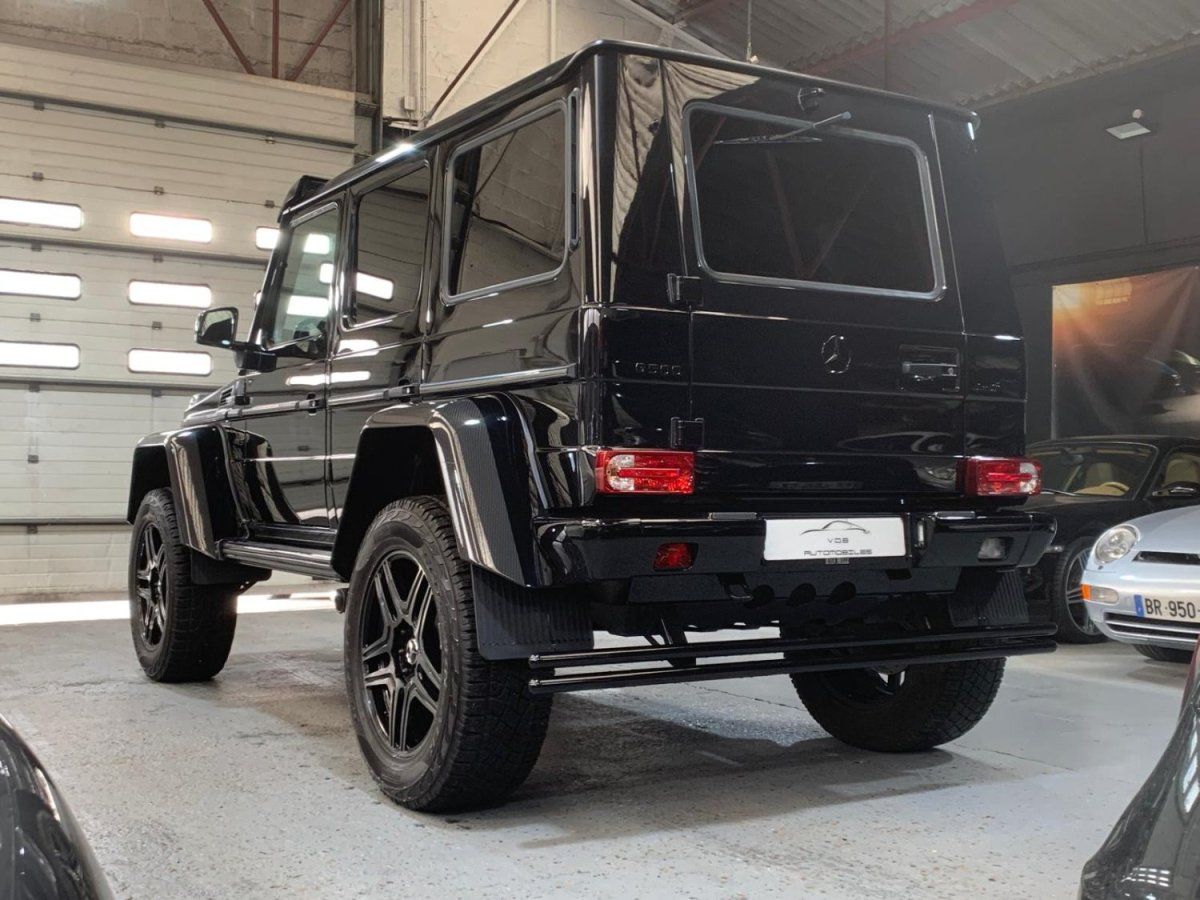 Mercedes G500 4x4² AMG 2018 — vue arriere trois-quarts (11)