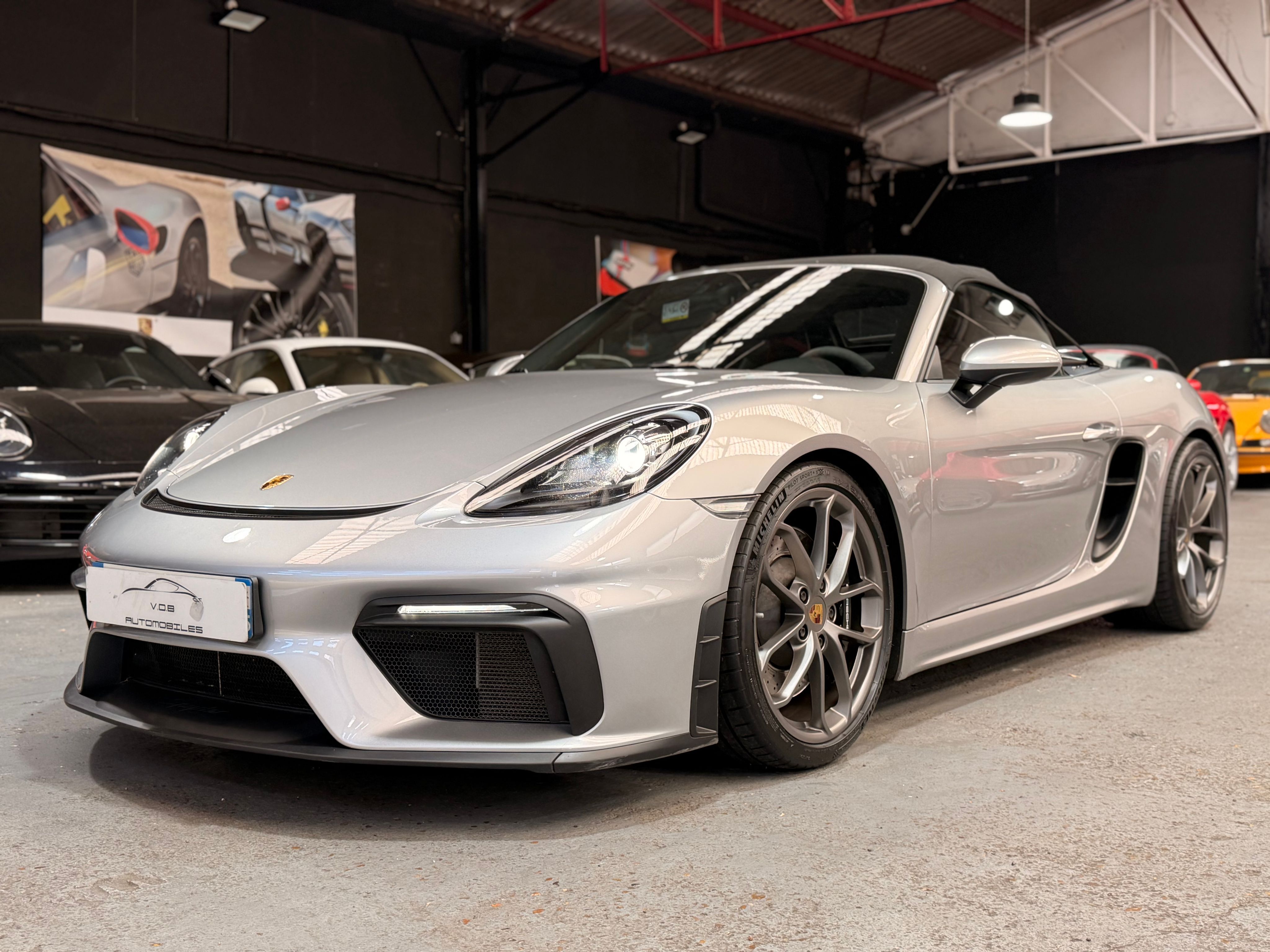 Porsche 718 Boxster Spyder 2019 — vue avant trois-quarts (1)