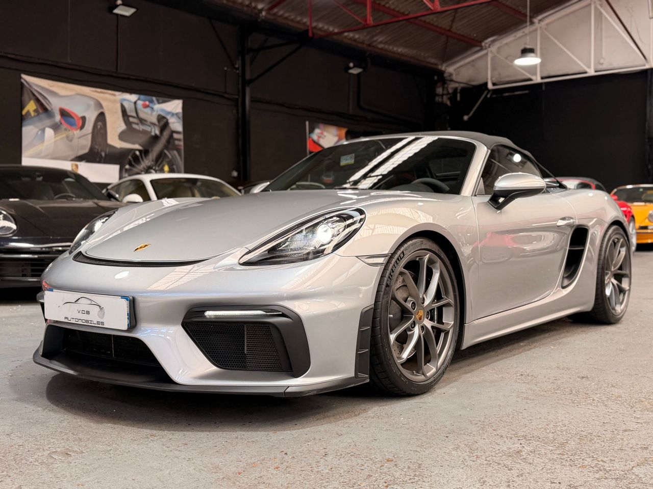 Porsche 718 Boxster Spyder 4.0 420cv France 2019 — vue avant trois-quarts (1)