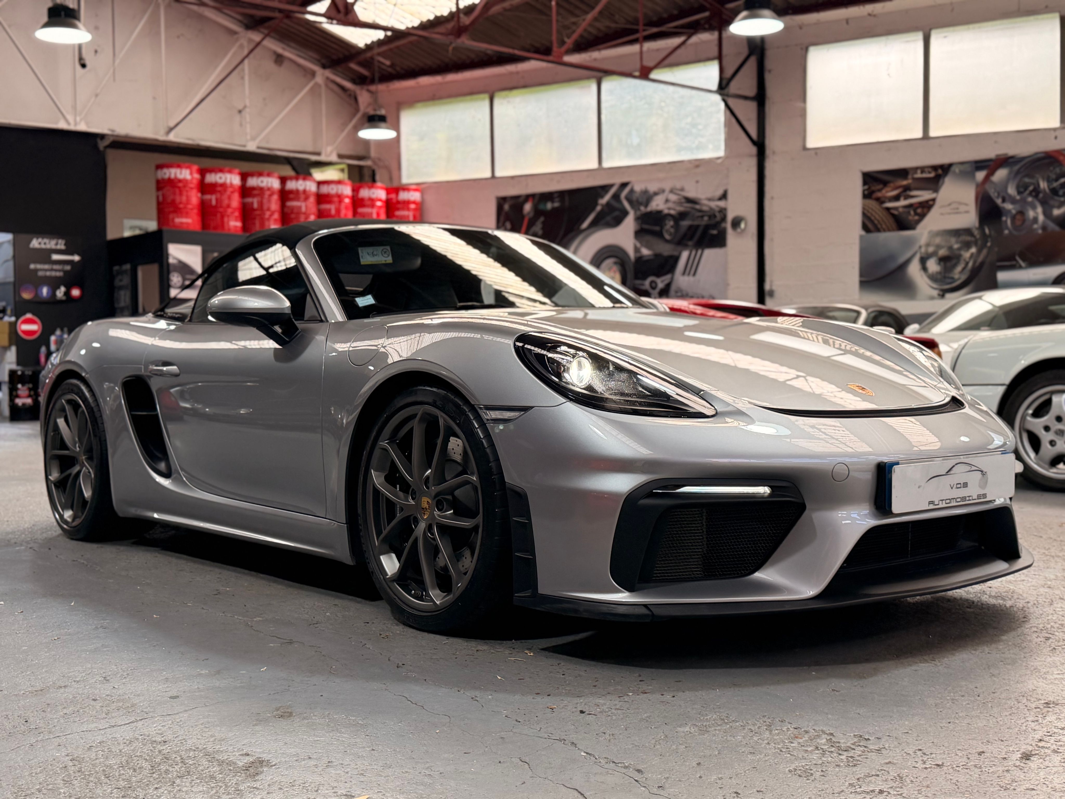 Porsche 718 Boxster Spyder 2019 — vue avant trois-quarts (3)