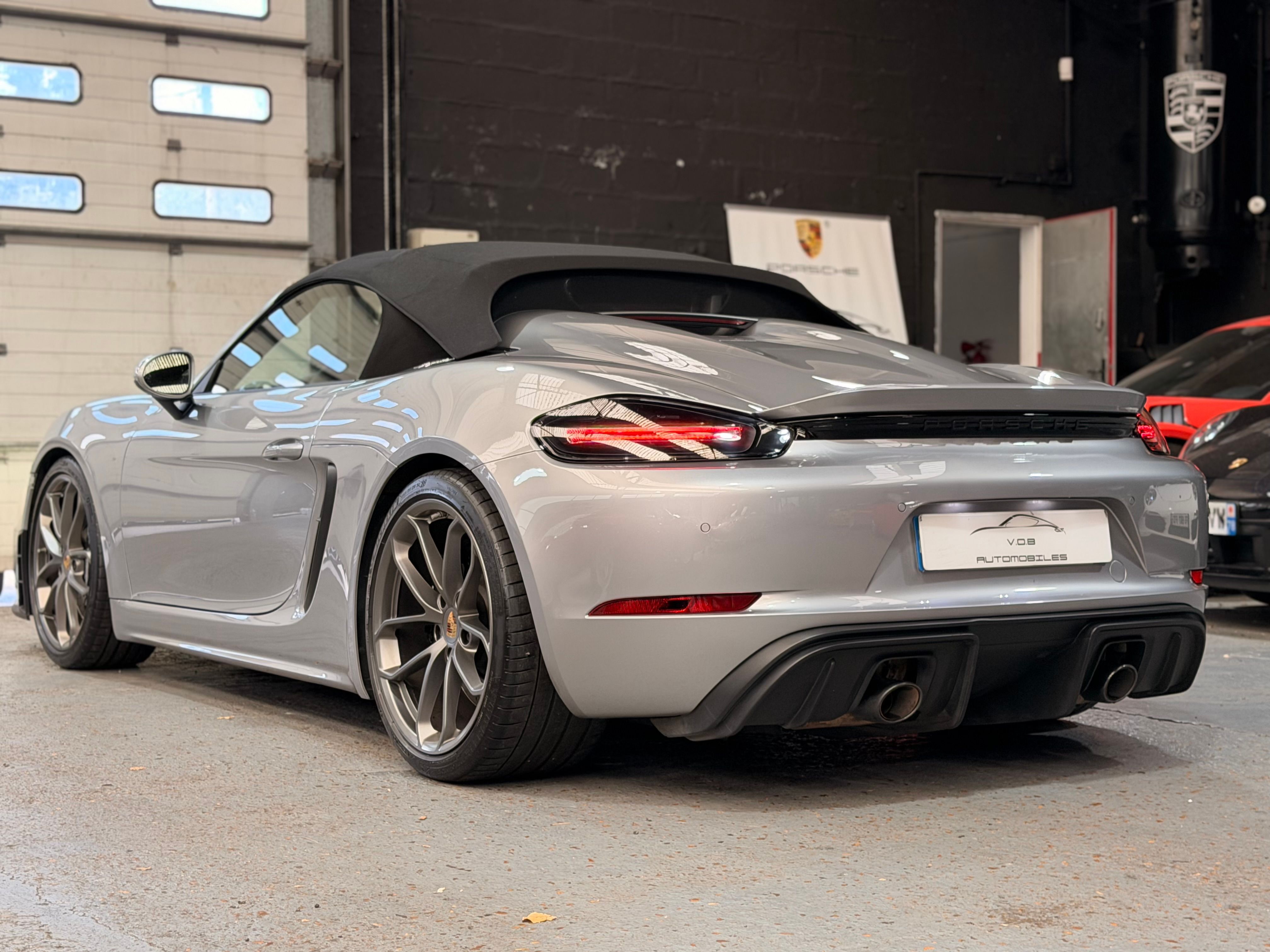 Porsche 718 Boxster Spyder 2019 — vue arriere trois-quarts (10)