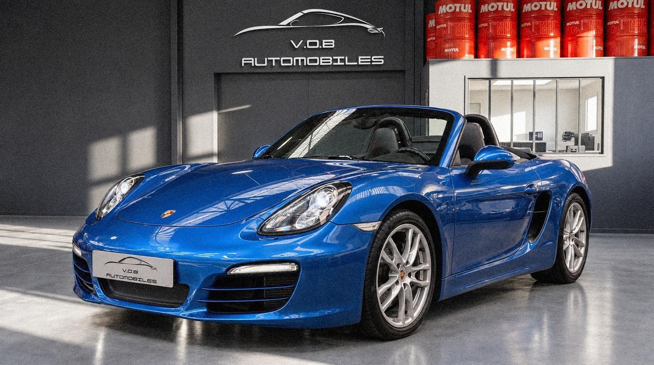 Porsche 981 Boxster 2.7 265cv PDK Chrono 42000 km Bleu saphire