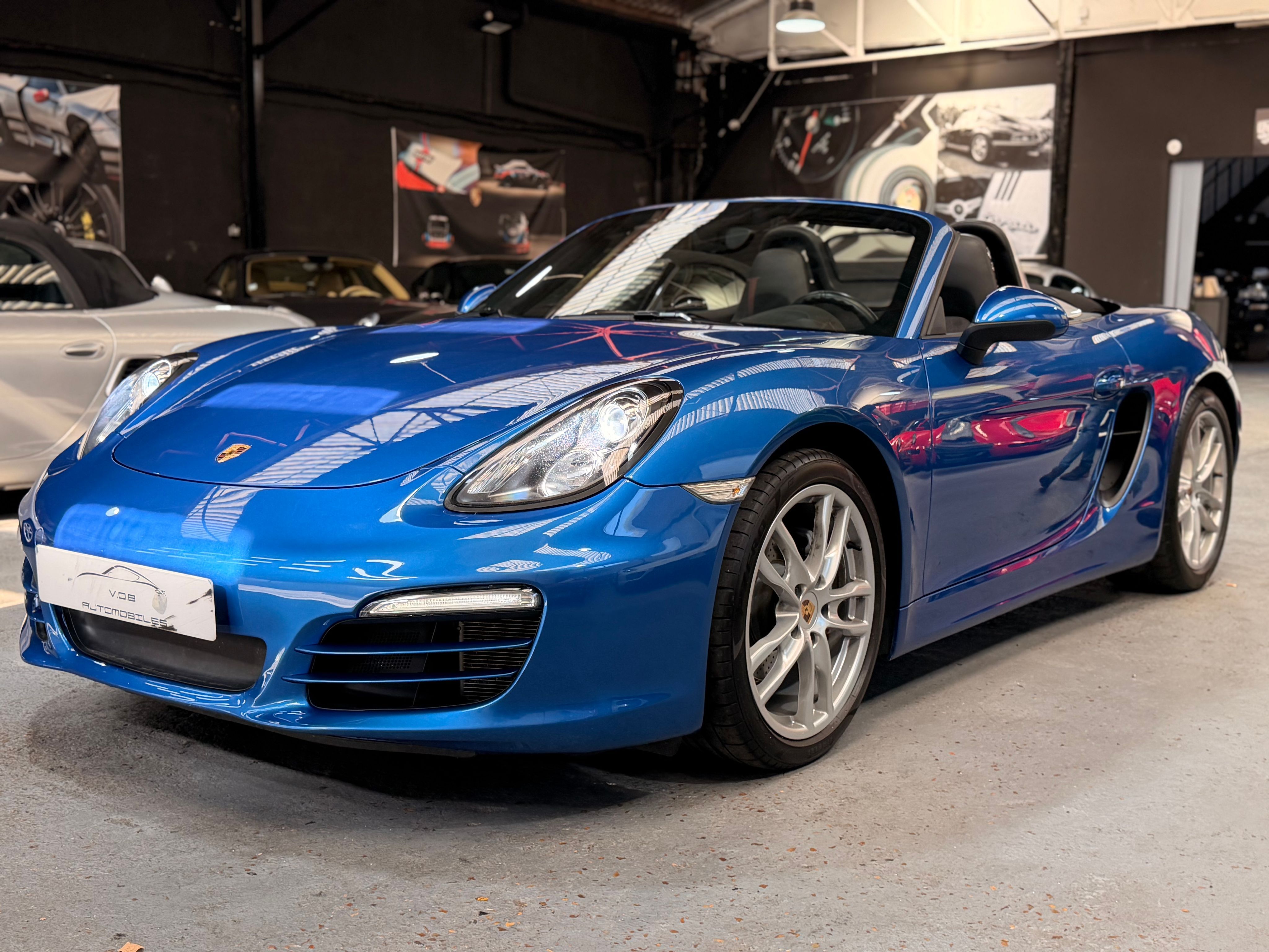 Porsche 981 Boxster 2.7 265cv PDK Chrono 48000 km Bleu saphire 2014 — photo (1)