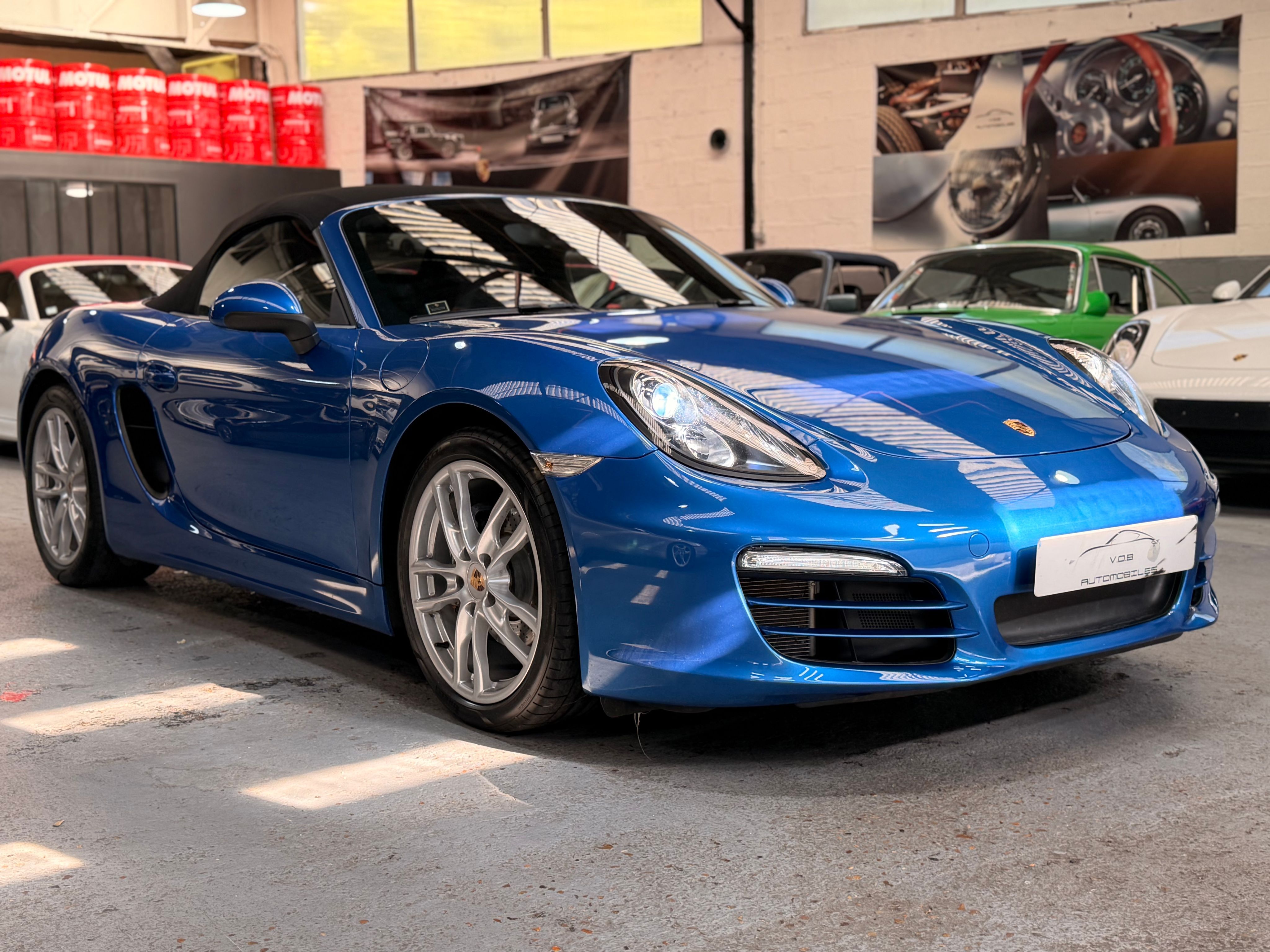 Porsche 981 Boxster 2.7 265cv PDK Chrono 48000 km Bleu saphire 2014 — photo (43)