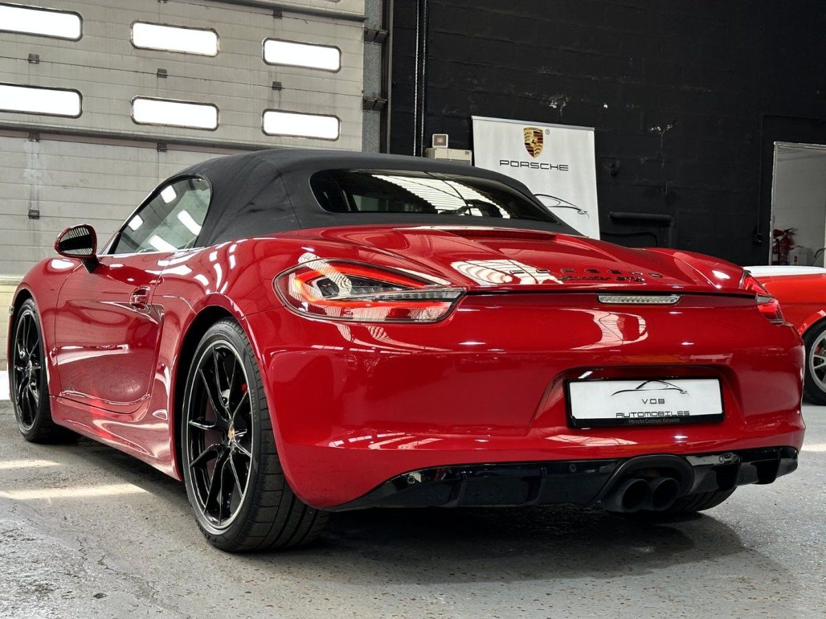 Porsche 981 Boxster GTS 2015 — vue arriere trois-quarts (7)
