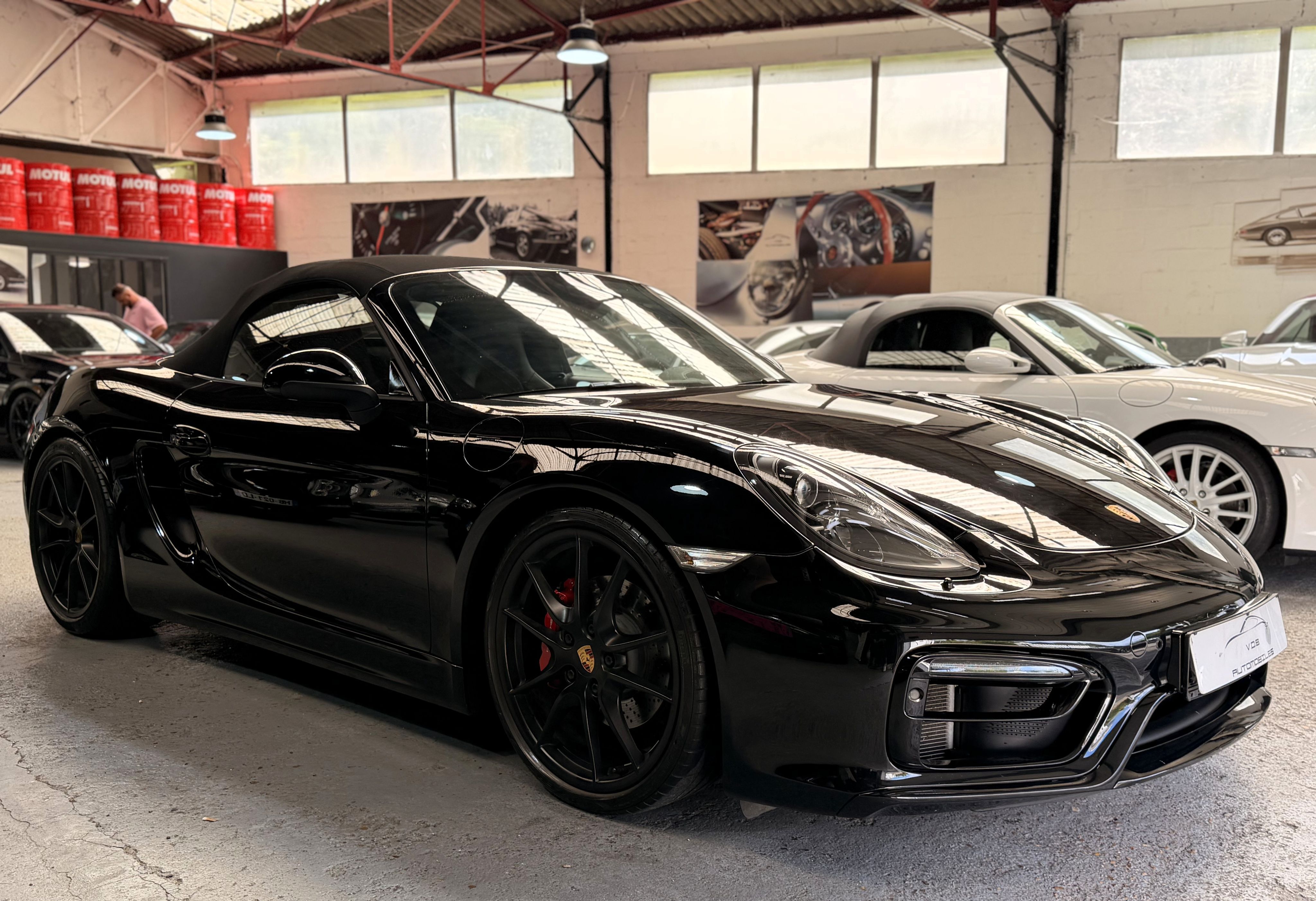 Porsche 981 Boxster GTS PDK 3.4 330cv 63000 km 2015 — vue avant trois-quarts (2)