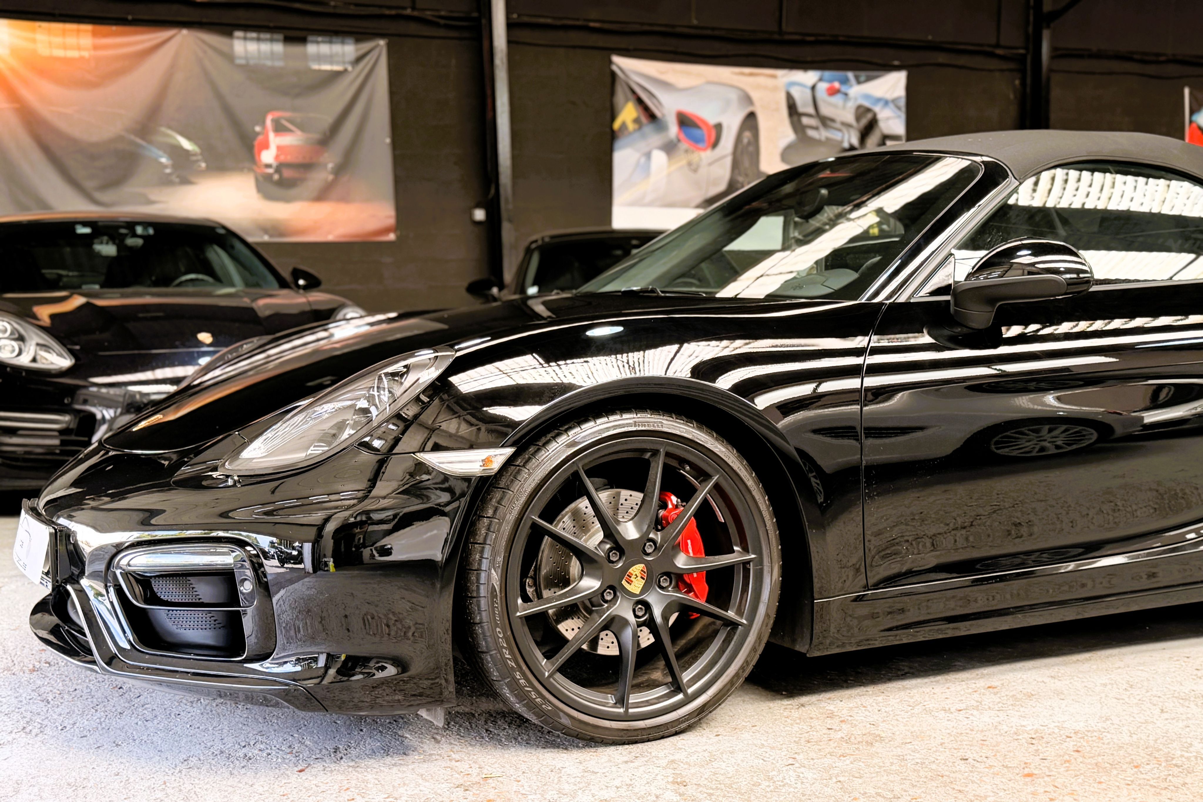 Porsche 981 Boxster GTS PDK 3.4 330cv 63000 km 2015 — vue avant trois-quarts (6)