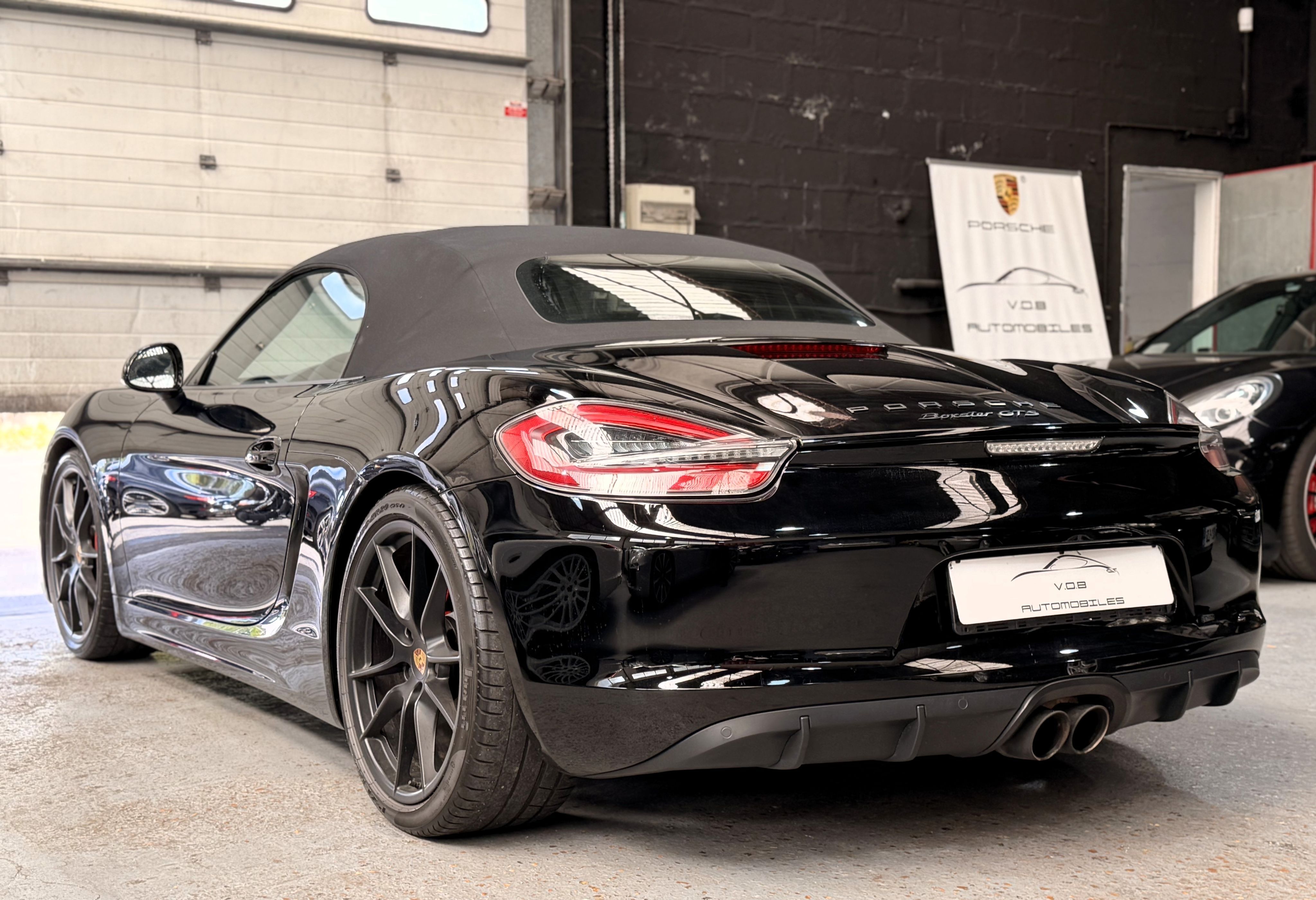Porsche 981 Boxster GTS PDK 3.4 330cv 63000 km 2015 — vue arriere trois-quarts (12)
