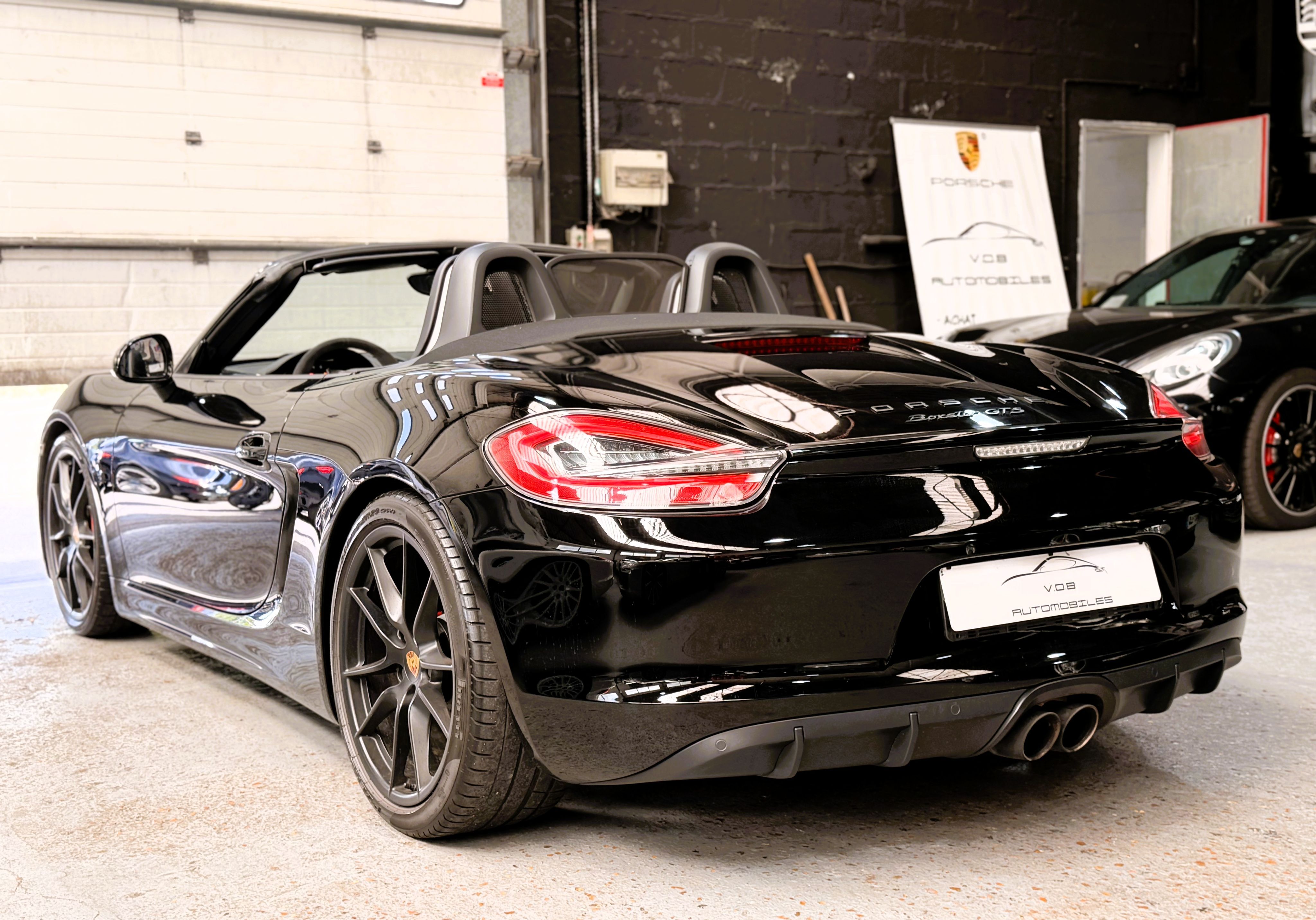 Porsche 981 Boxster GTS PDK 3.4 330cv 63000 km 2015 — vue arriere trois-quarts (10)