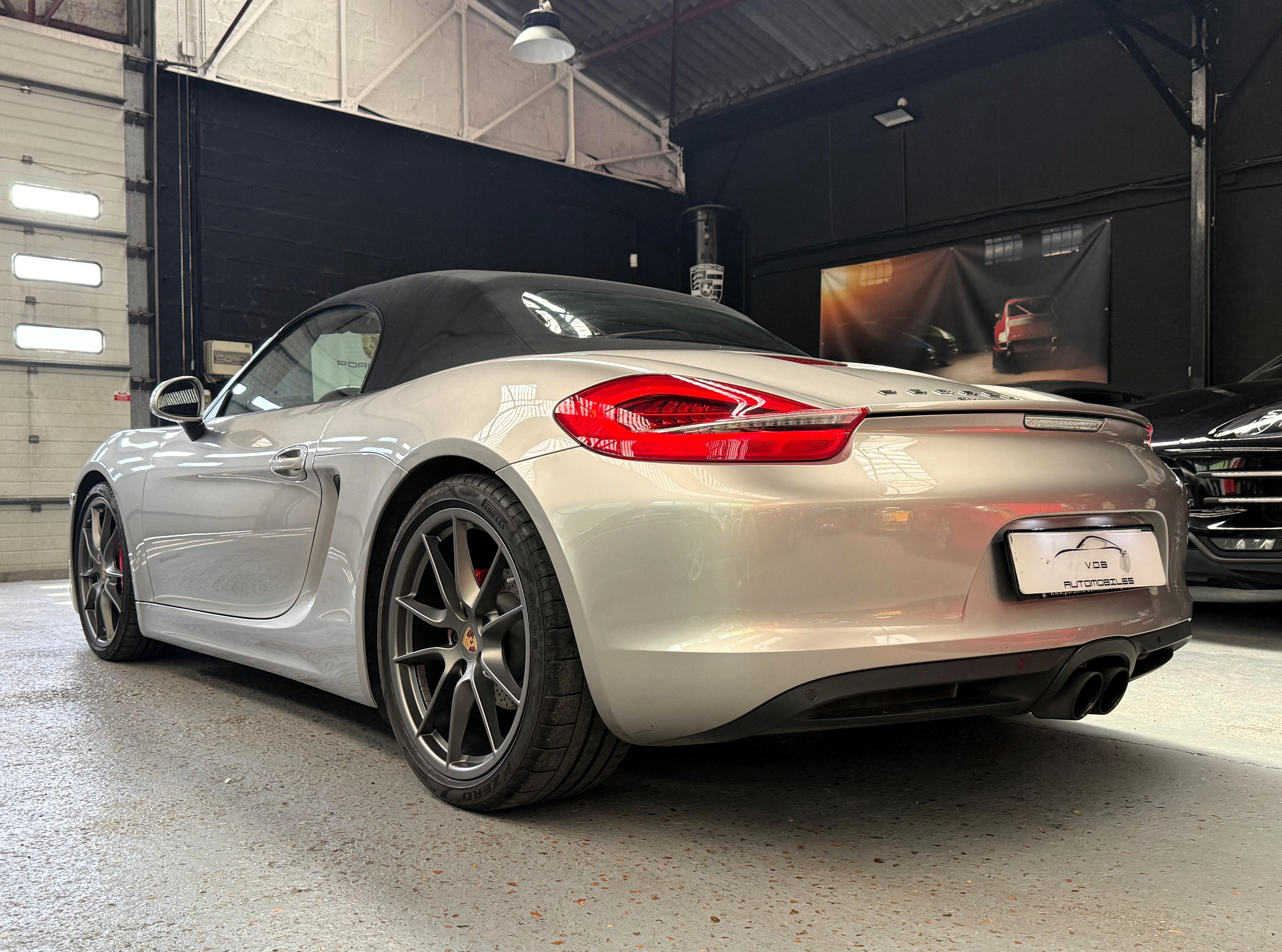 Porsche 981 Boxster S 2013 — vue arriere trois-quarts (6)