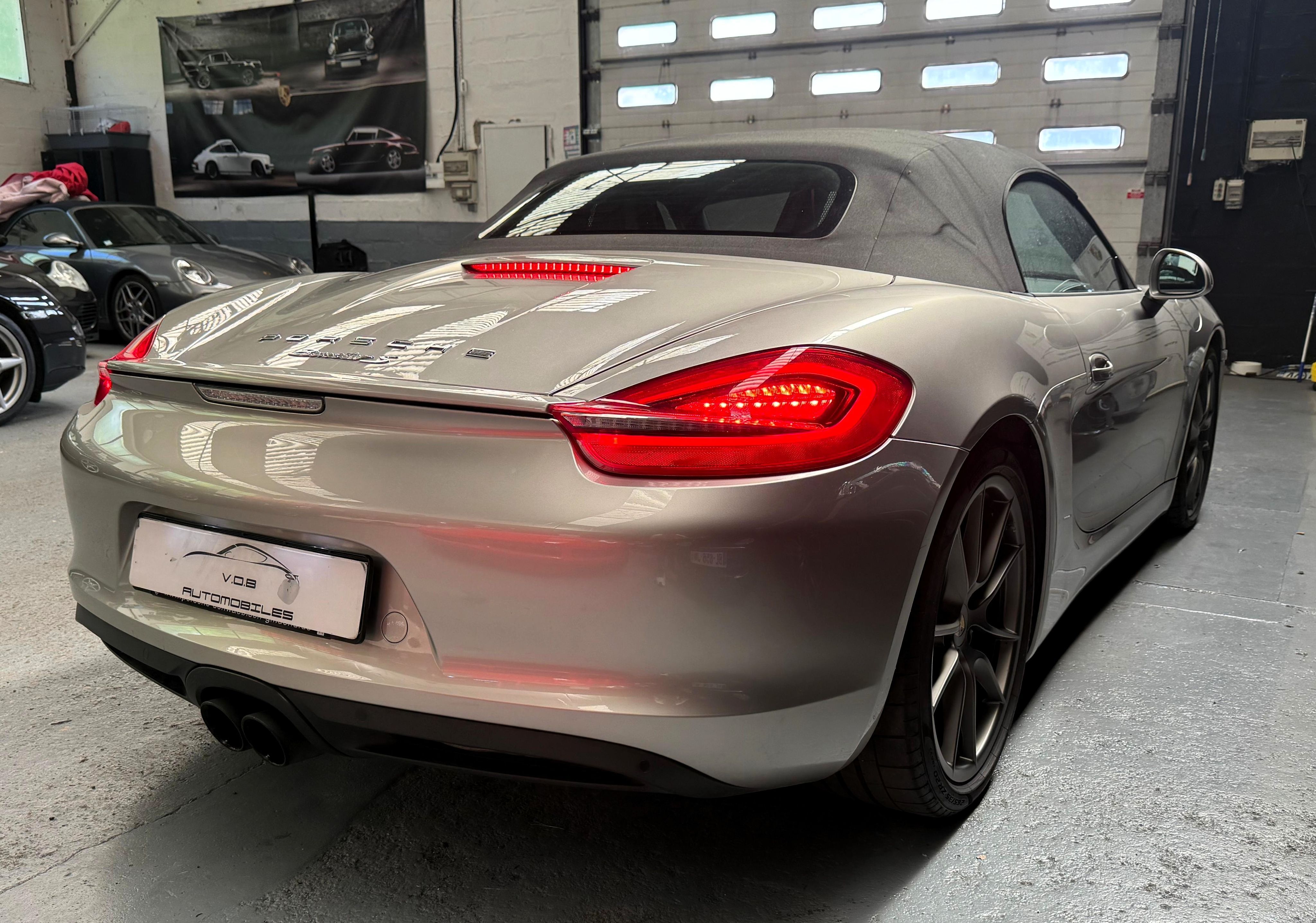 Porsche 981 Boxster S 2013 — vue arriere trois-quarts (7)