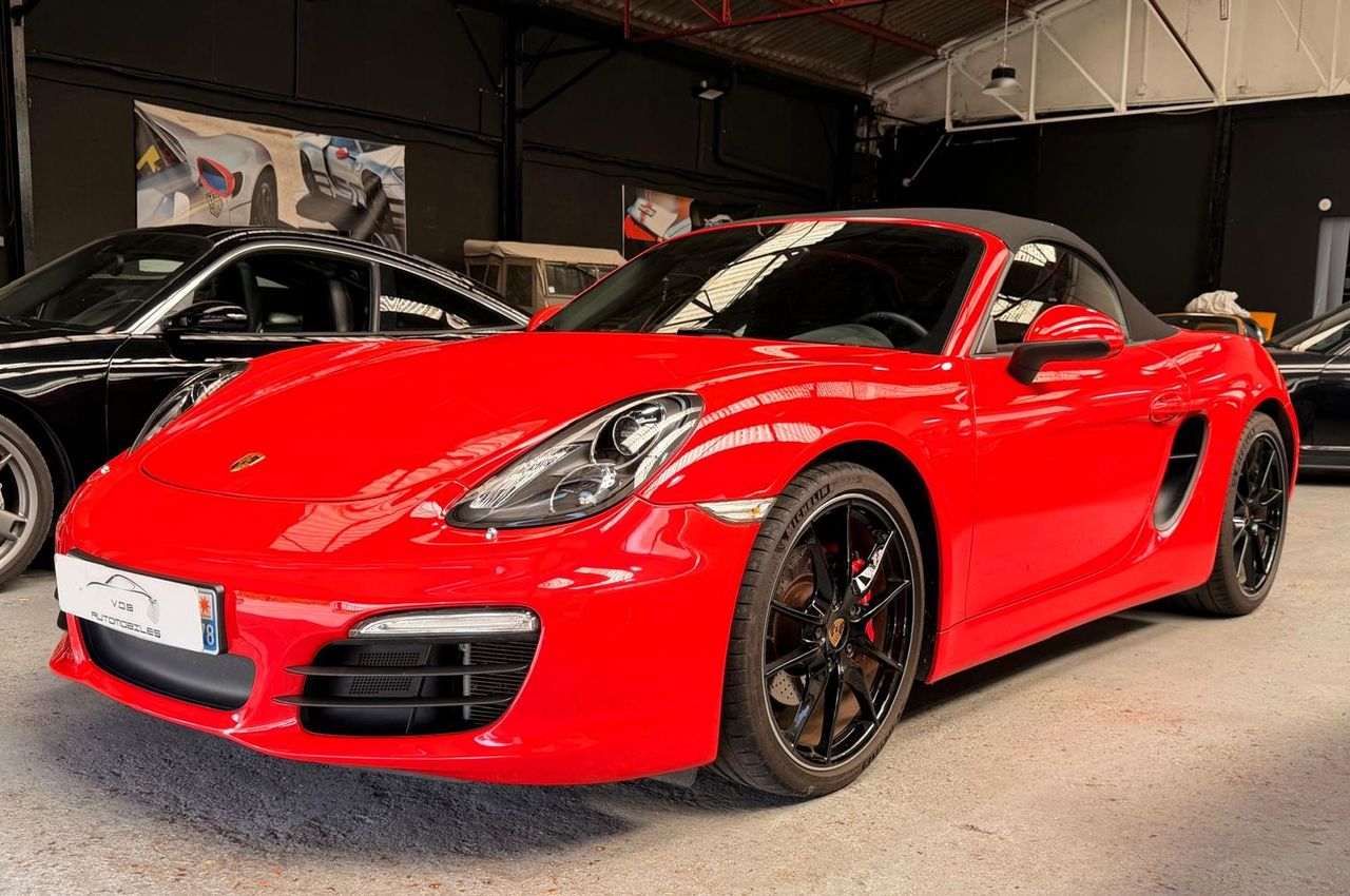 Porsche 981 Boxster S 2013 — vue avant trois-quarts (1)