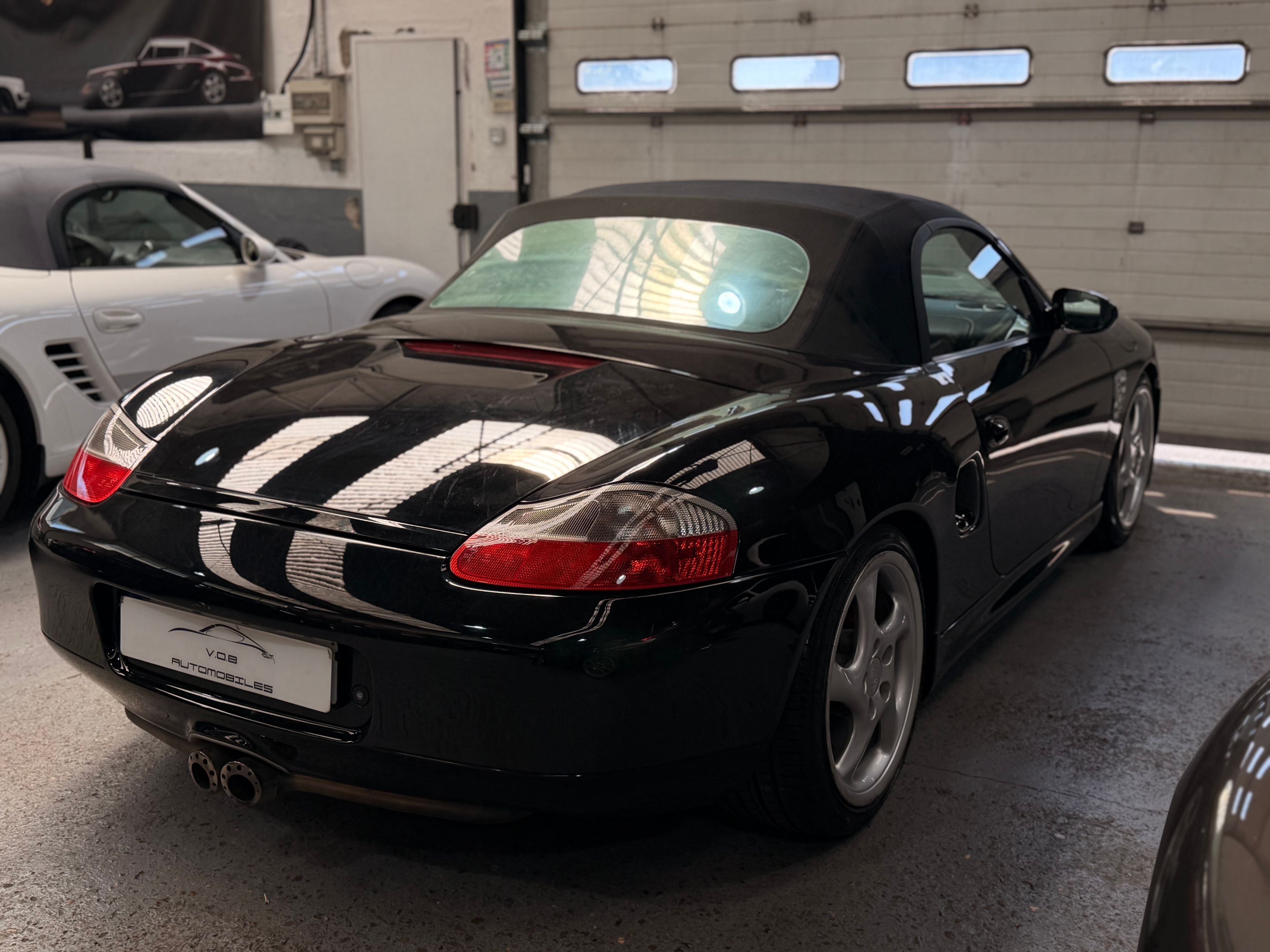 Porsche 986 Boxster S 3.2 250cv BVM Echap sport  113000 km 1999 — vue arriere trois-quarts (9)