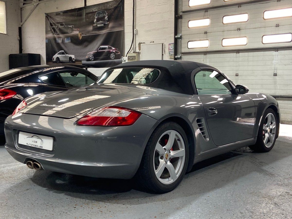 Porsche 987 Boxster S 2007 — vue arriere trois-quarts (10)