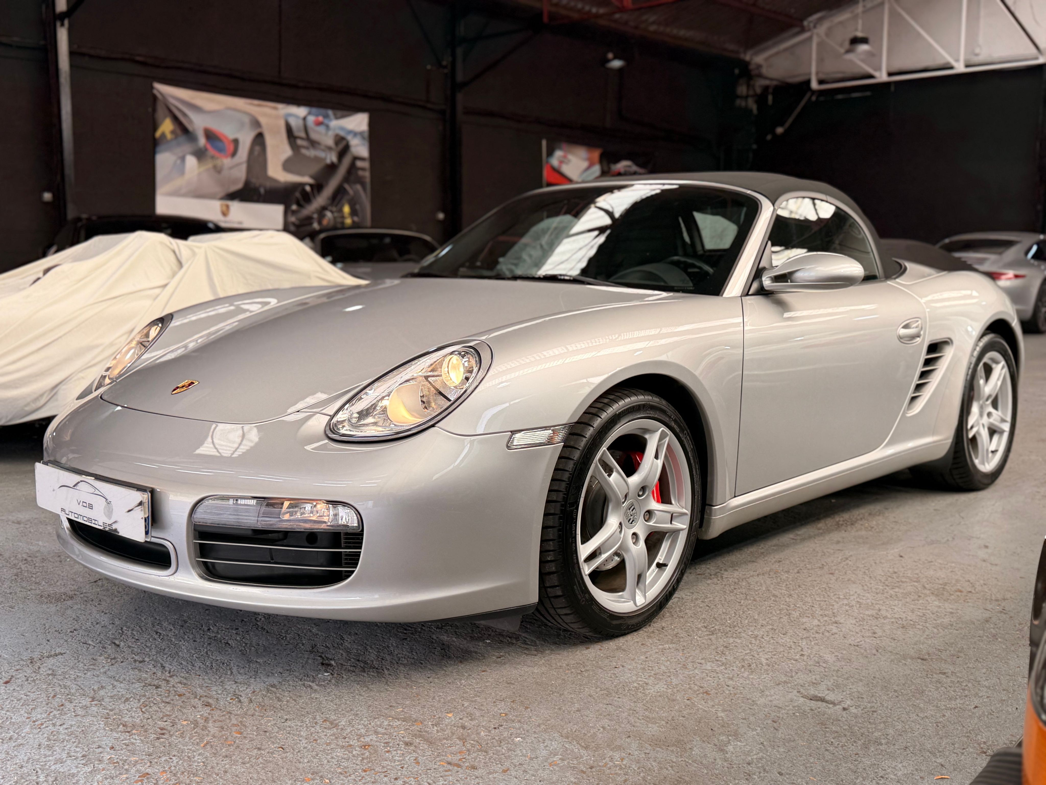 Porsche 987 Boxster S 3.2 280cv BVM 50000km France 2005 — vue avant trois-quarts (4)
