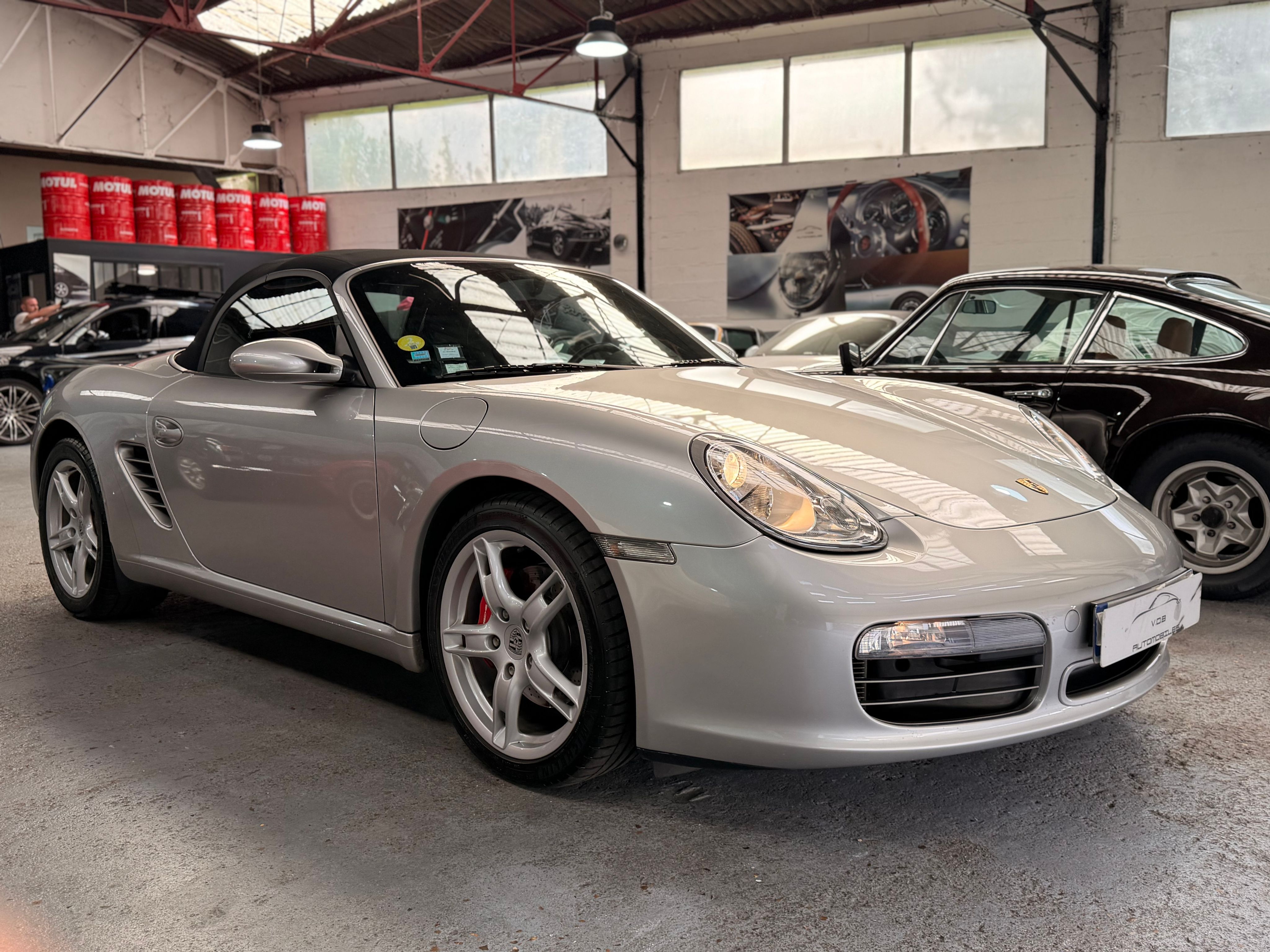 Porsche 987 Boxster S 3.2 280cv BVM 50000km France 2005 — vue avant trois-quarts (3)