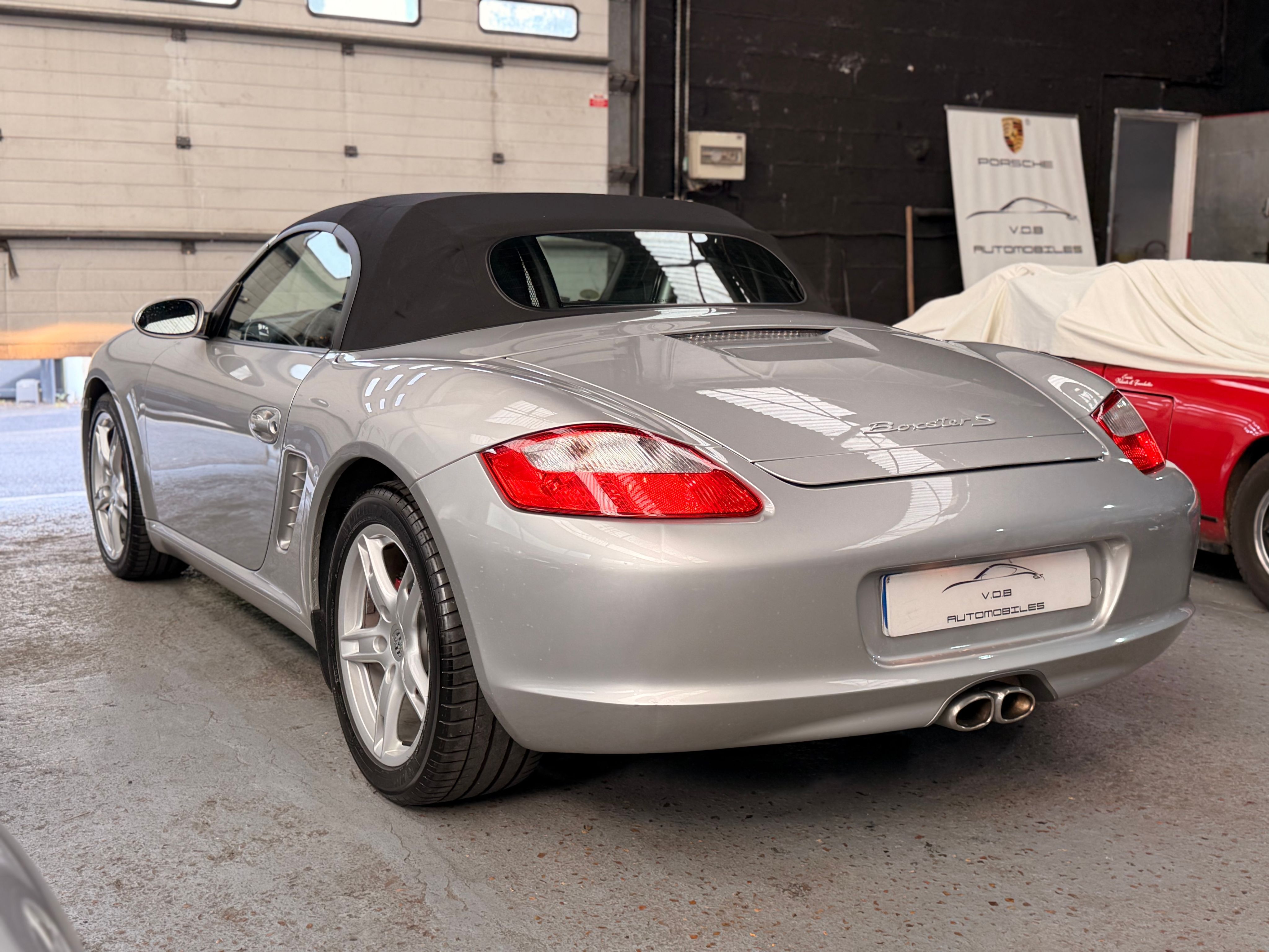 Porsche 987 Boxster S 3.2 280cv BVM 50000km France 2005 — vue arriere trois-quarts (9)
