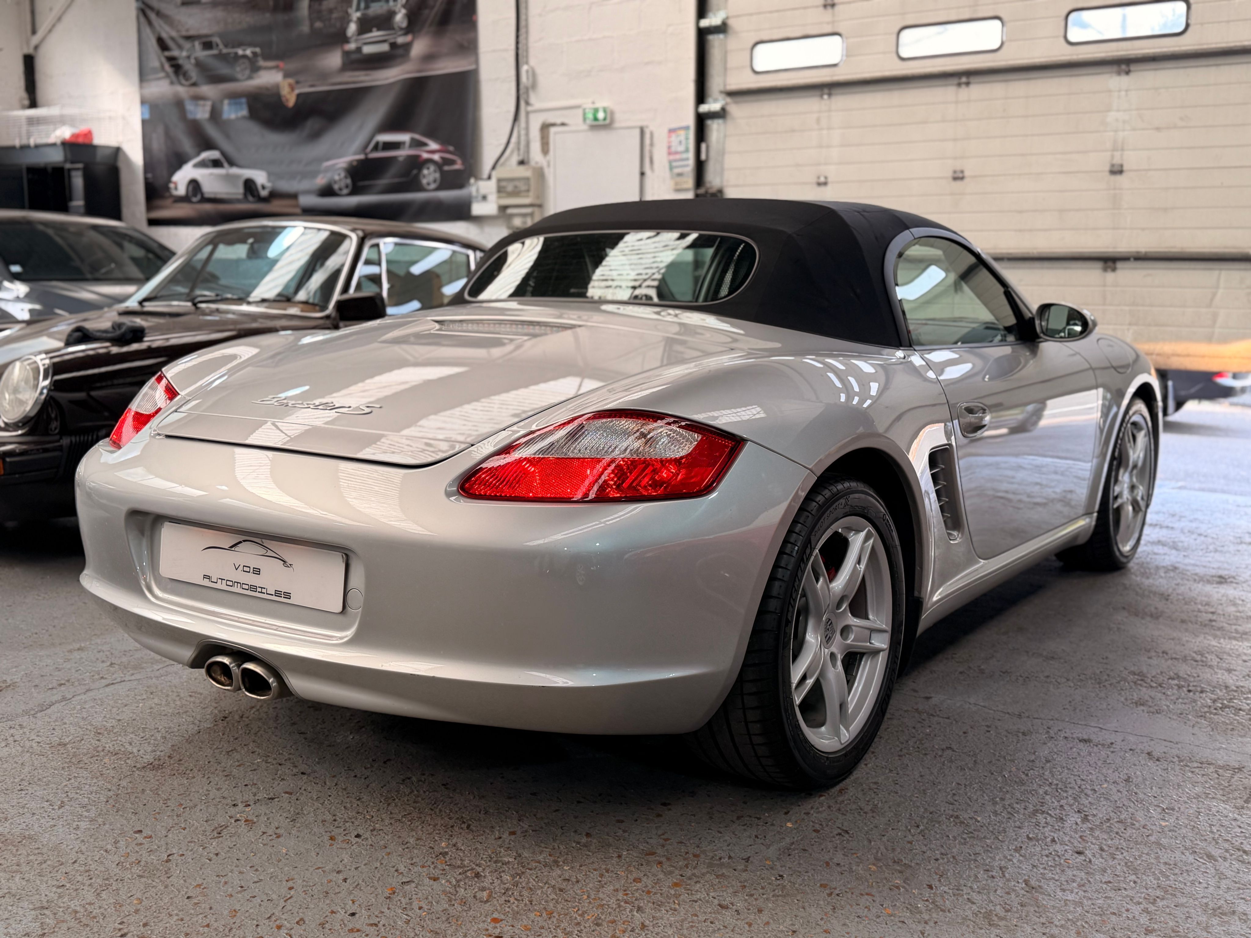 Porsche 987 Boxster S 3.2 280cv BVM 50000km France 2005 — vue arriere trois-quarts (12)