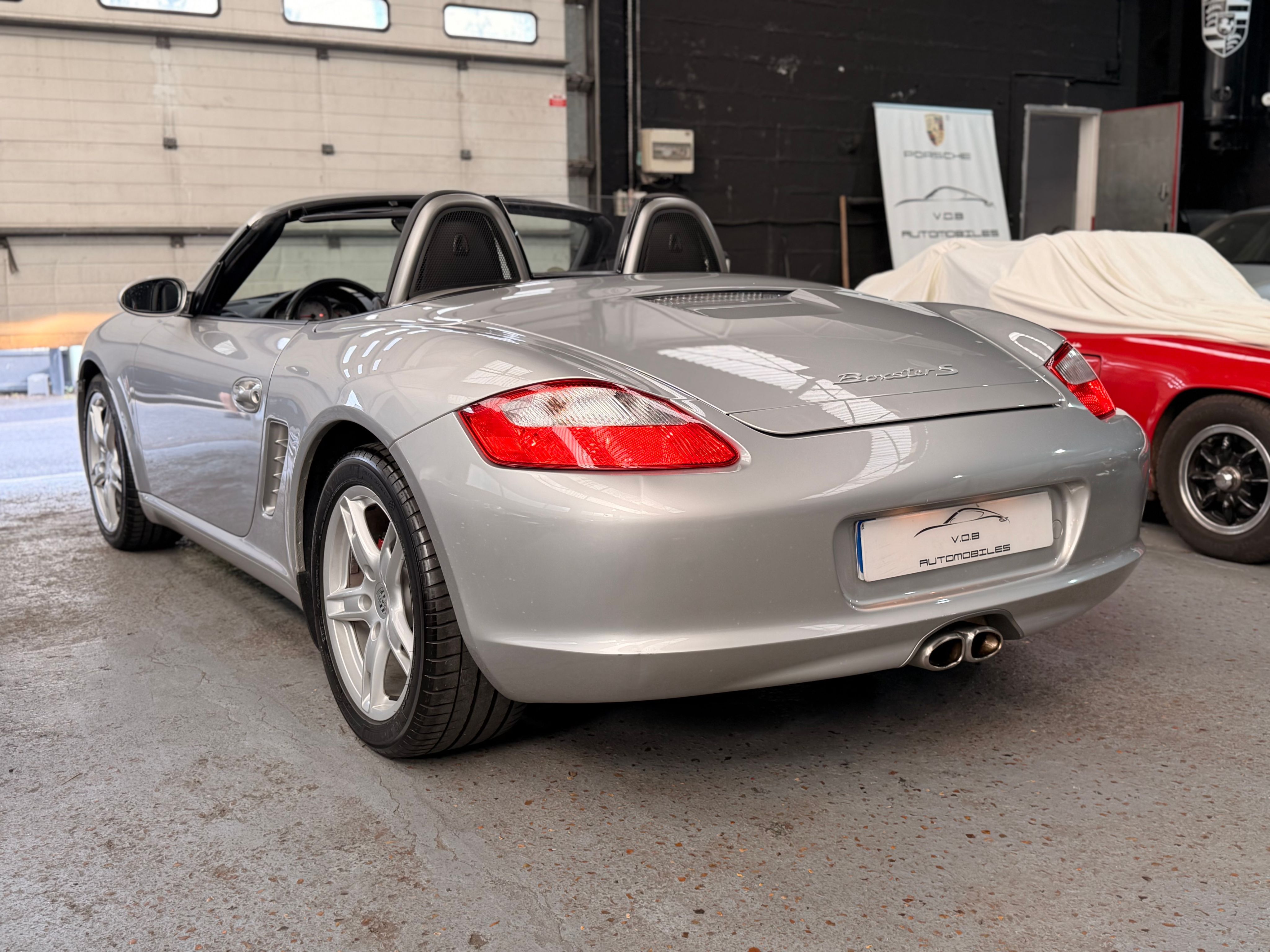 Porsche 987 Boxster S 3.2 280cv BVM 50000km France 2005 — vue arriere trois-quarts (10)
