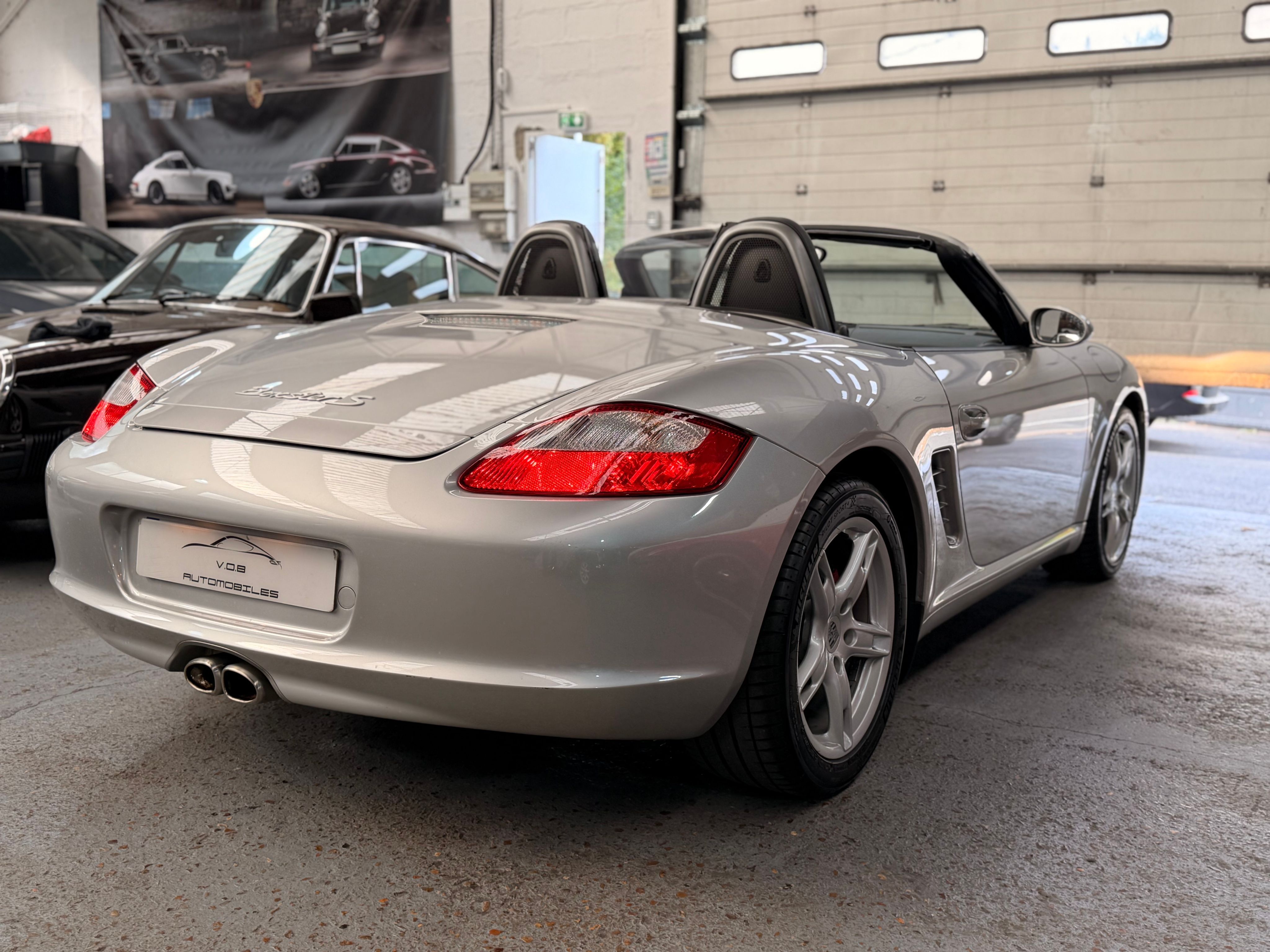 Porsche 987 Boxster S 3.2 280cv BVM 50000km France 2005 — vue arriere trois-quarts (11)