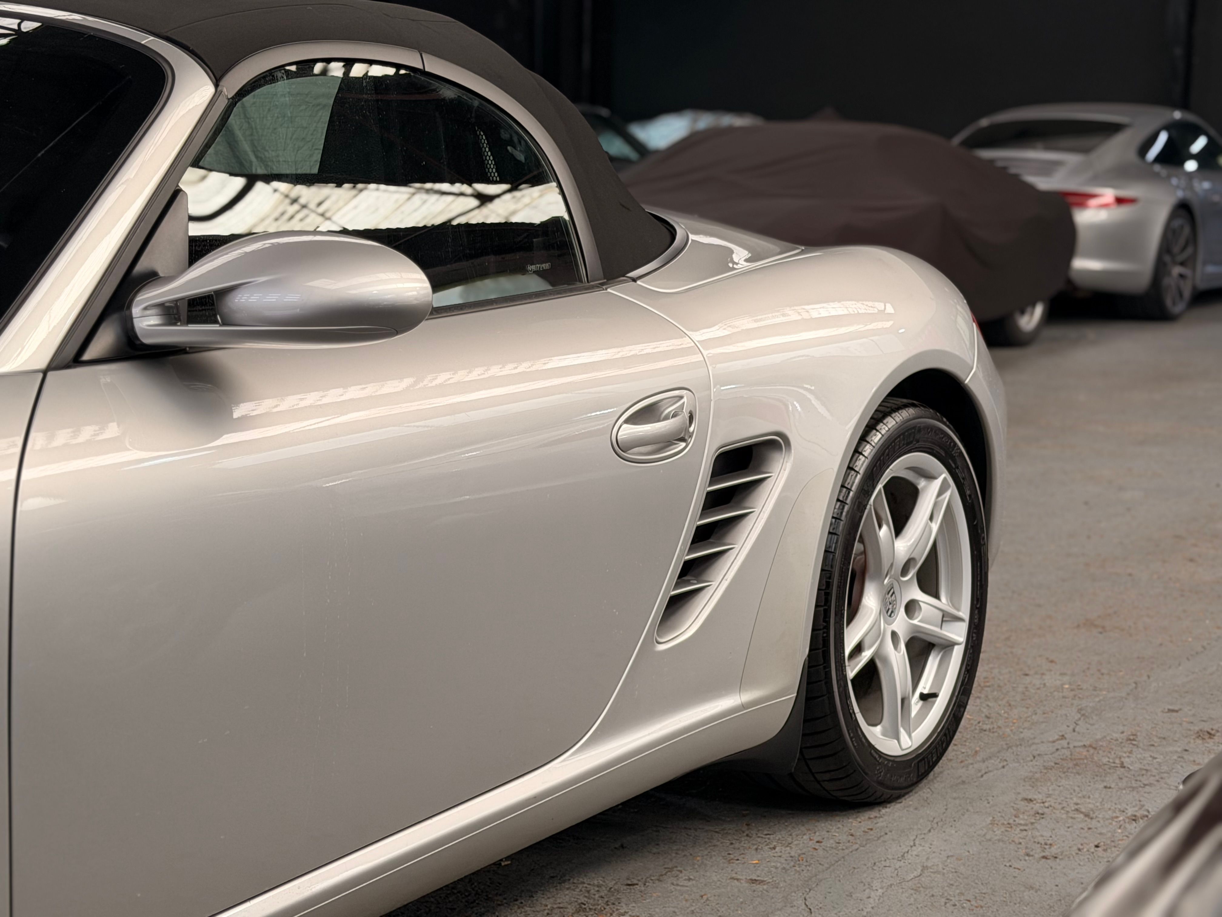 Porsche 987 Boxster S 3.2 280cv BVM 50000km France 2005 — profil lateral (7)