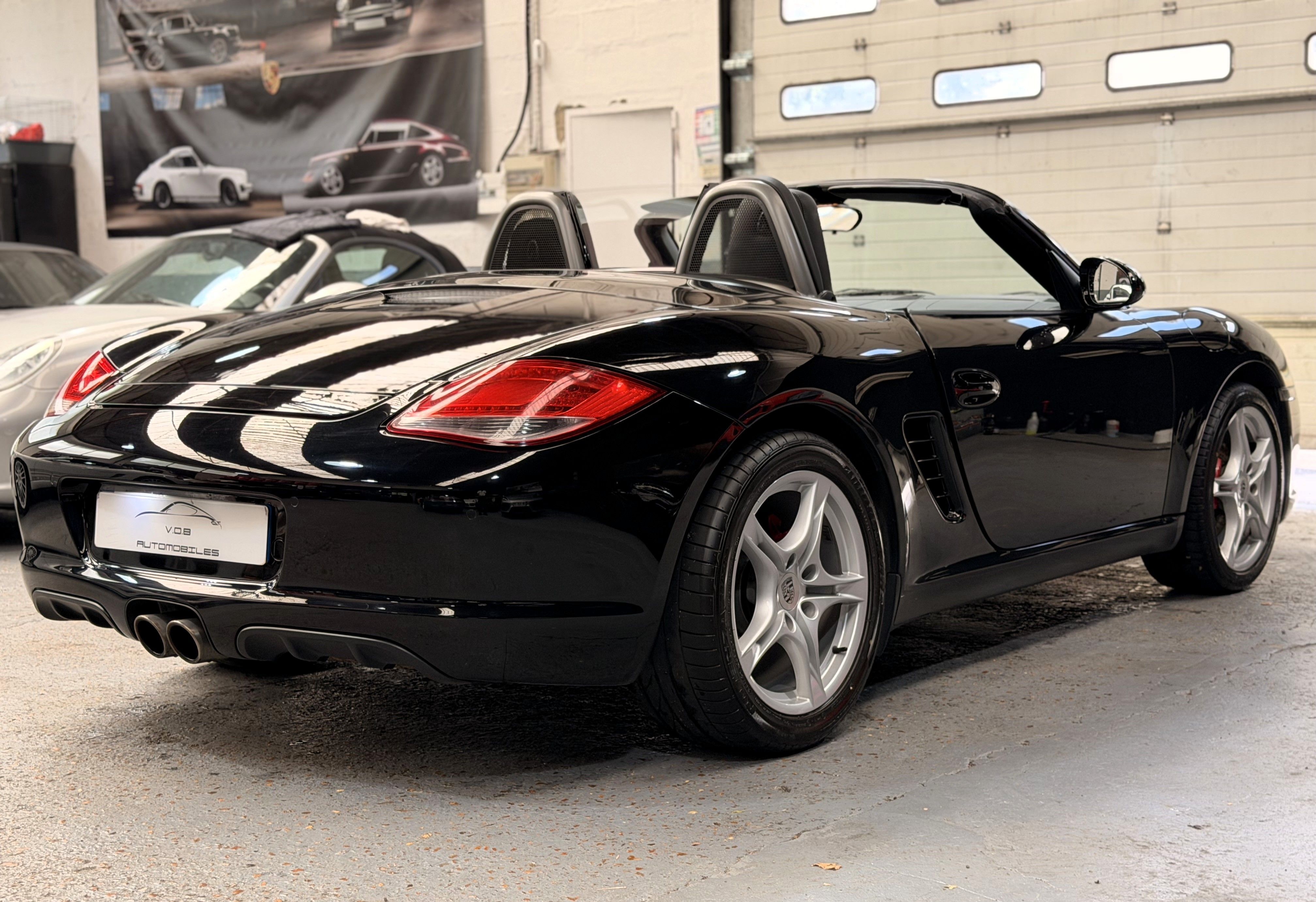 Porsche 987.2 Boxster S 3.4 310cv BVM Superbe 2010 — vue arriere trois-quarts (6)