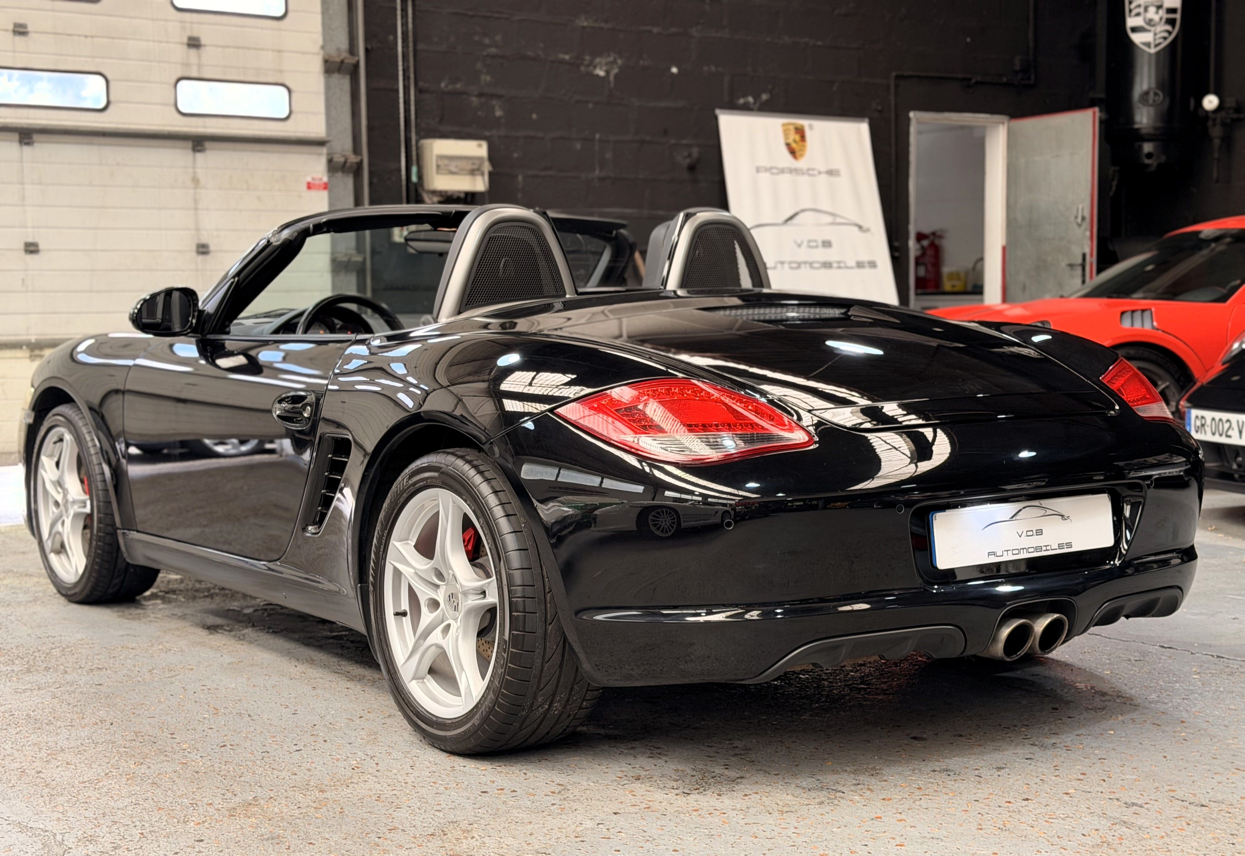 Porsche 987.2 Boxster S 3.4 310cv BVM Superbe 2010 — vue arriere trois-quarts (7)