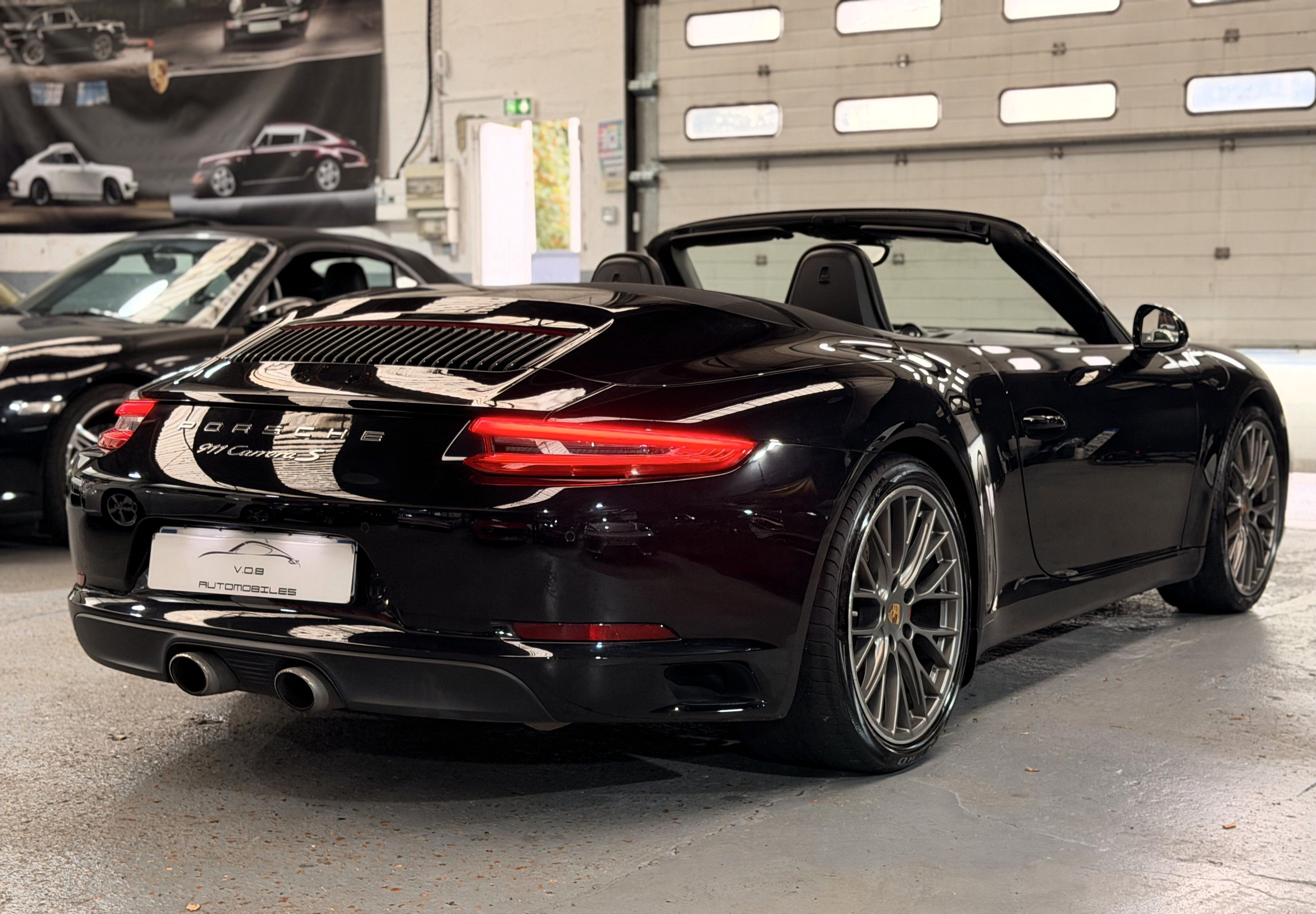Porsche 991 Carrera S Cabriolet 3.0 420cv PDK Lift Chrono PSE 2016 — vue arriere trois-quarts (7)