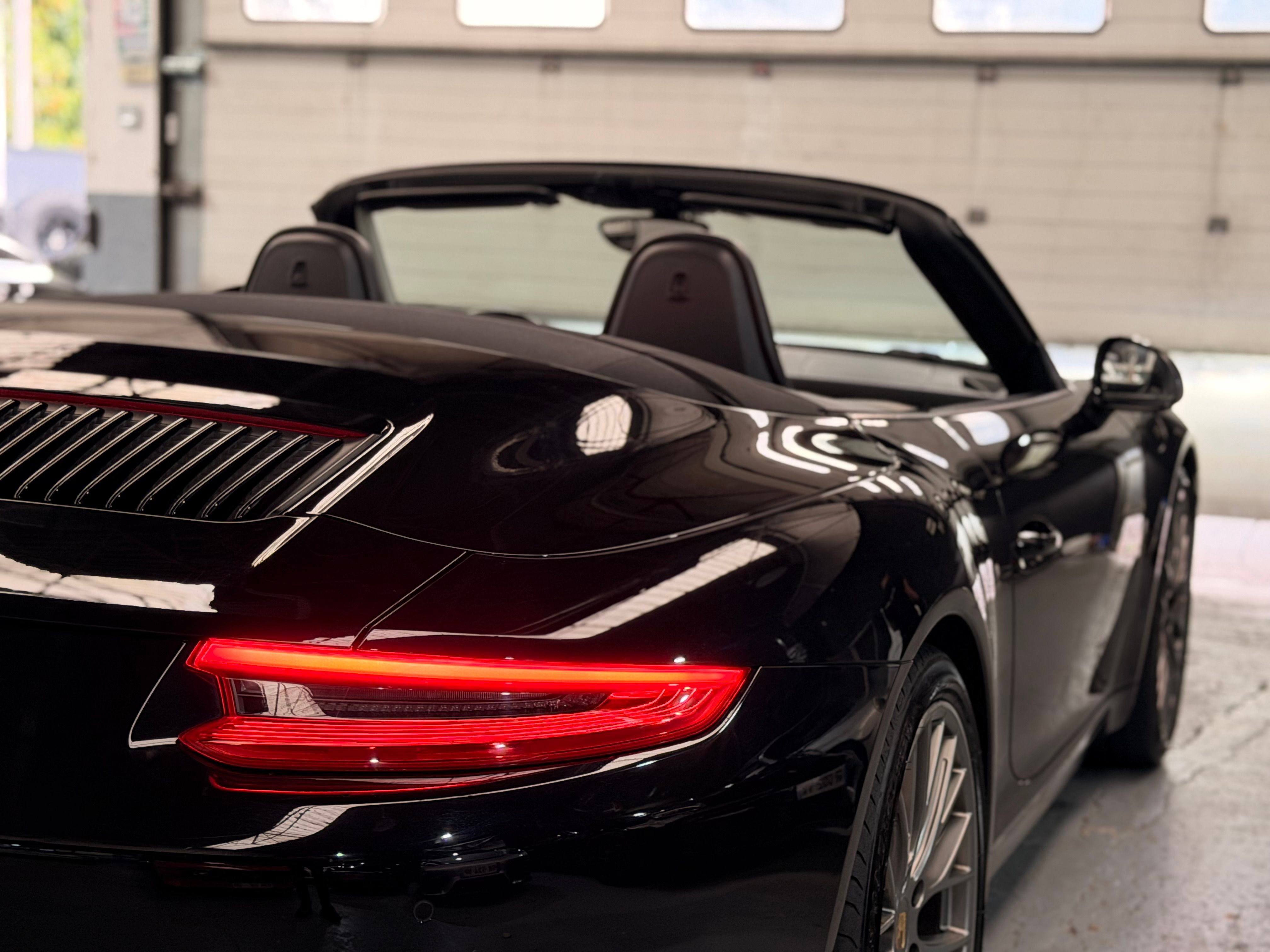 Porsche 991 Carrera S Cabriolet 3.0 420cv PDK Lift Chrono PSE 2016 — vue arriere trois-quarts (9)
