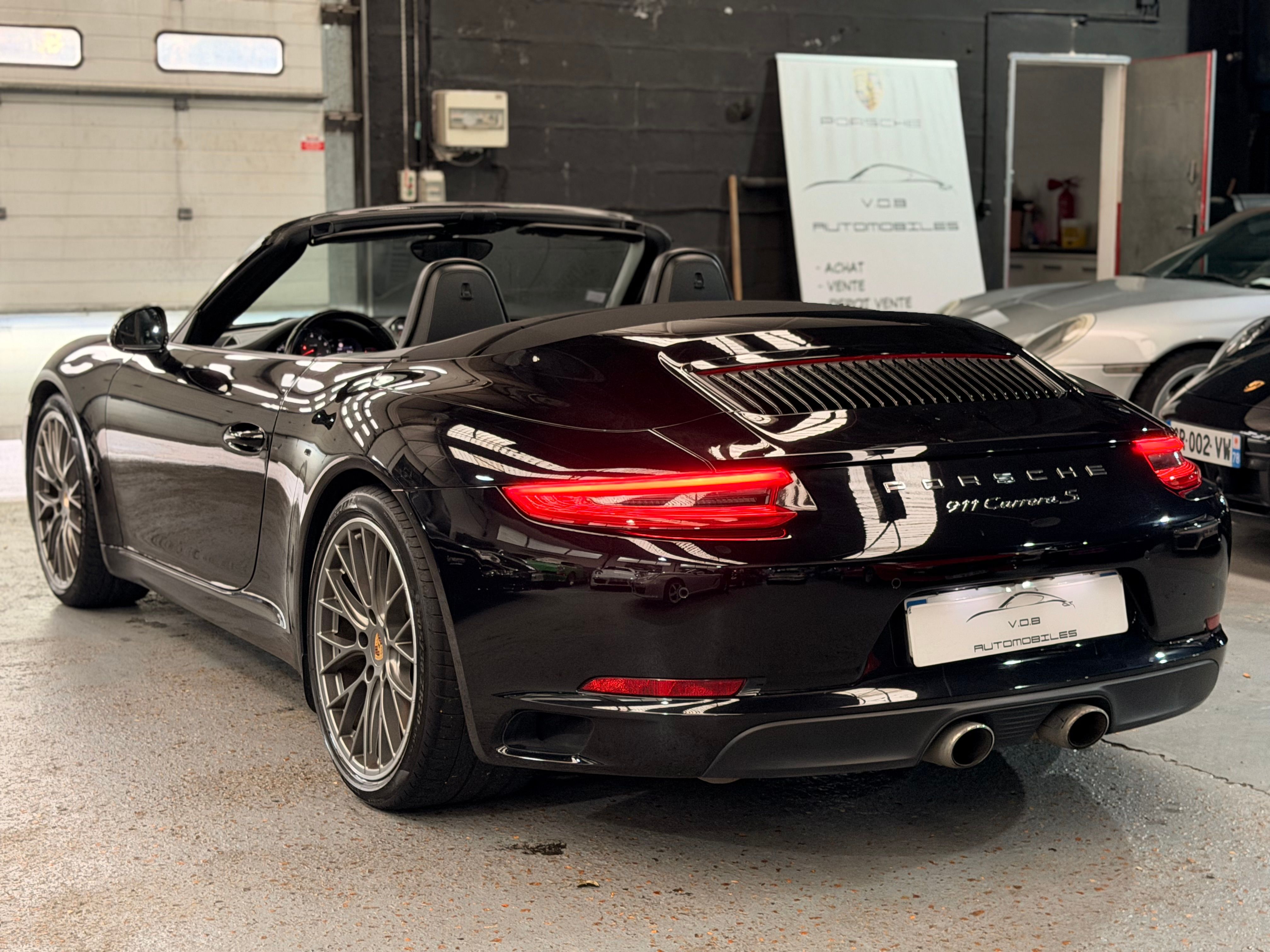 Porsche 991 Carrera S Cabriolet 3.0 420cv PDK Lift Chrono PSE 2016 — vue arriere trois-quarts (10)