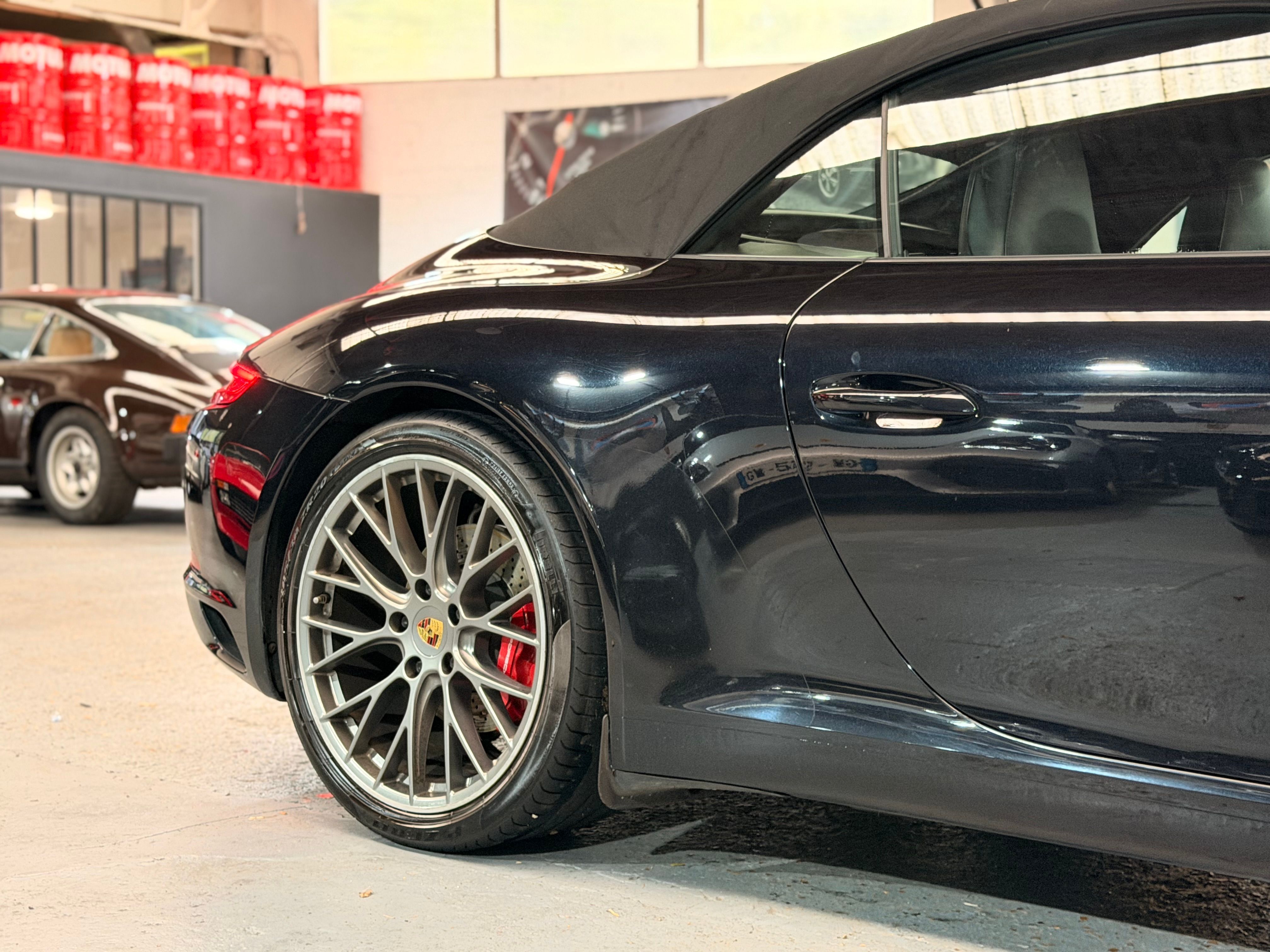 Porsche 991 Carrera S Cabriolet 3.0 420cv PDK Lift Chrono PSE 2016 — vue arriere trois-quarts (11)