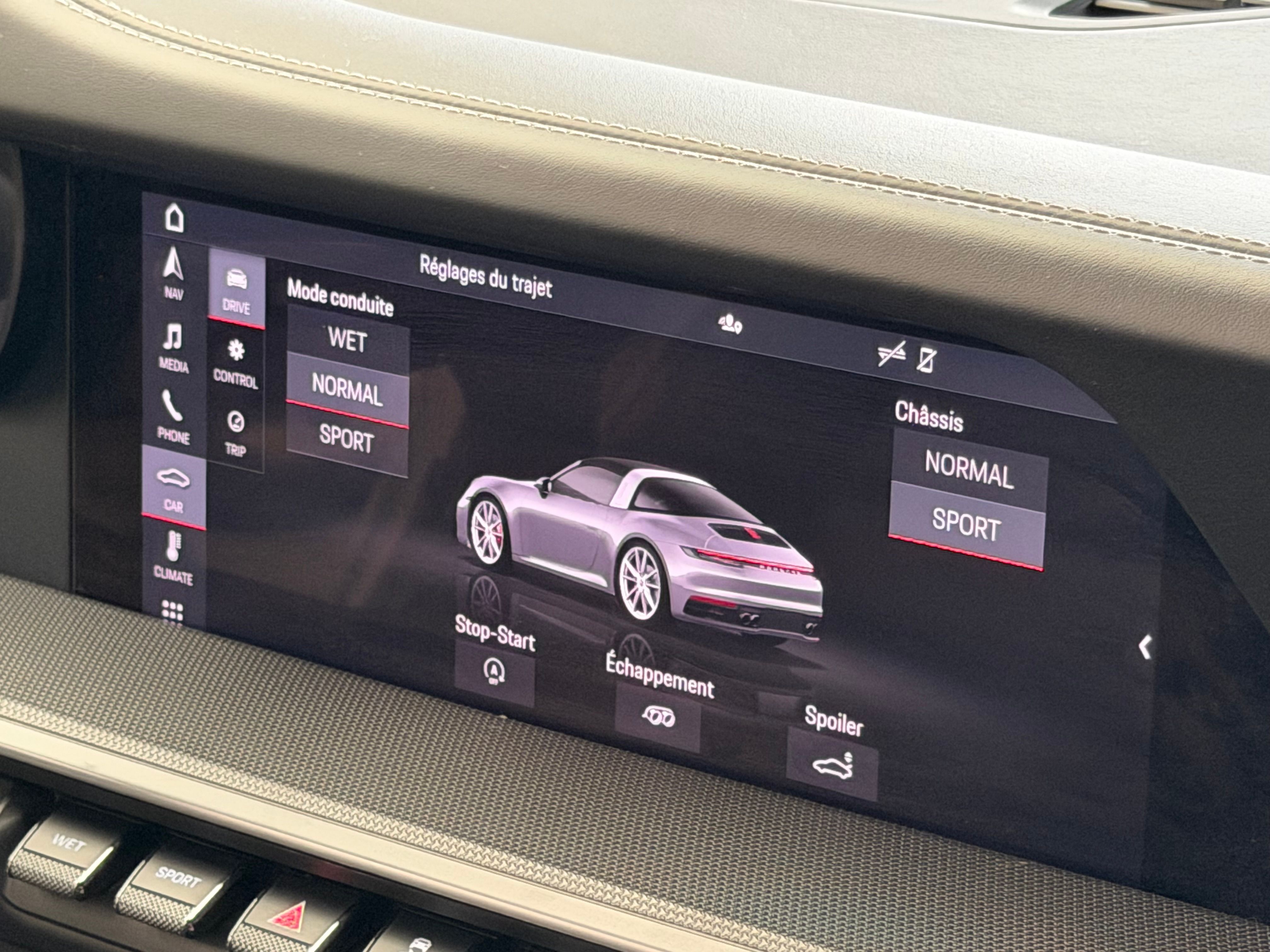 Porsche 992 Targa 4S PDK 450CV /ARGENT GT / FRANCE 2021 — tableau de bord (26)